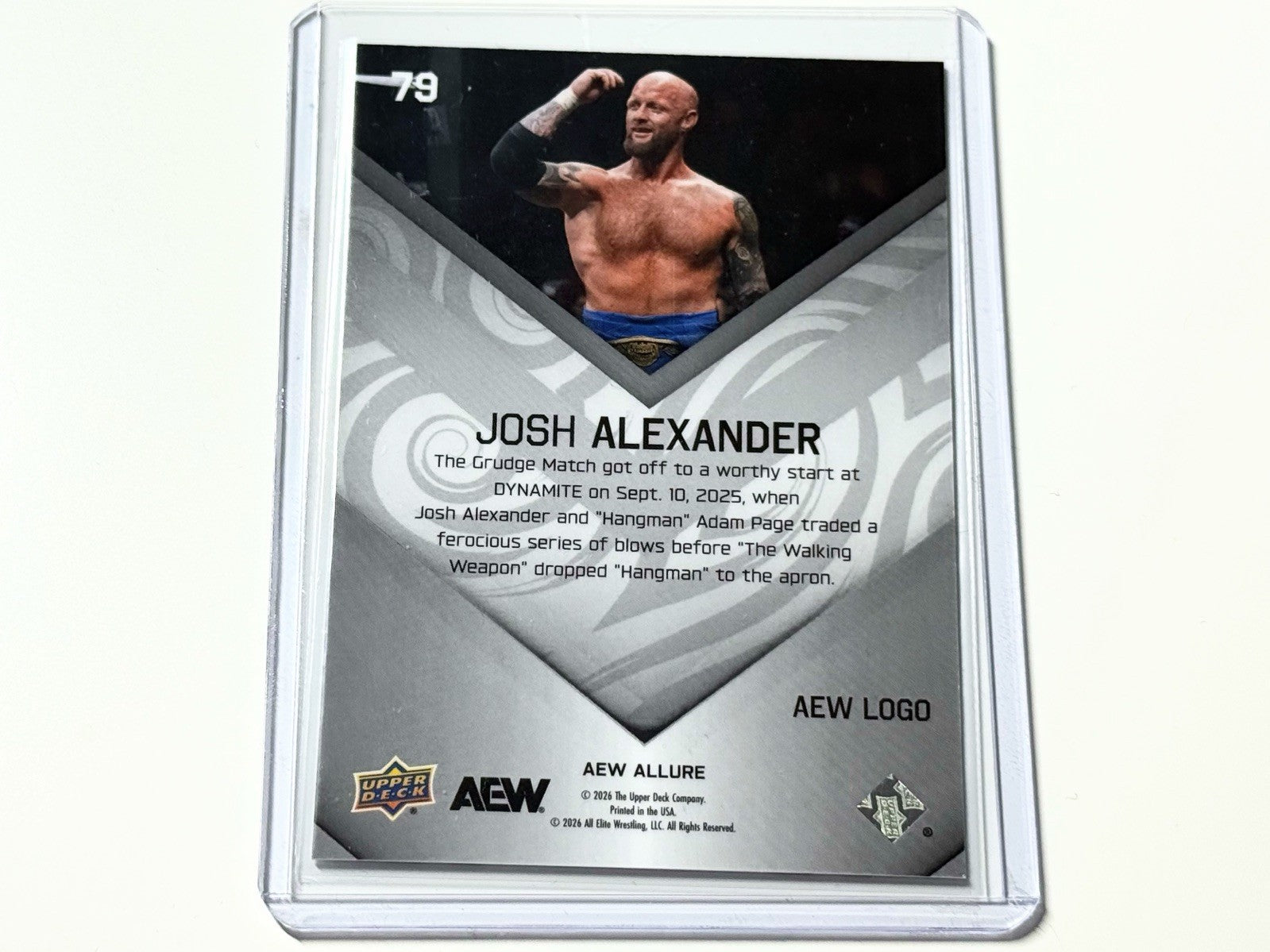 2026 Upper Deck AEW Allure Josh Alexander AEW Logo /199 Parallel Card #79