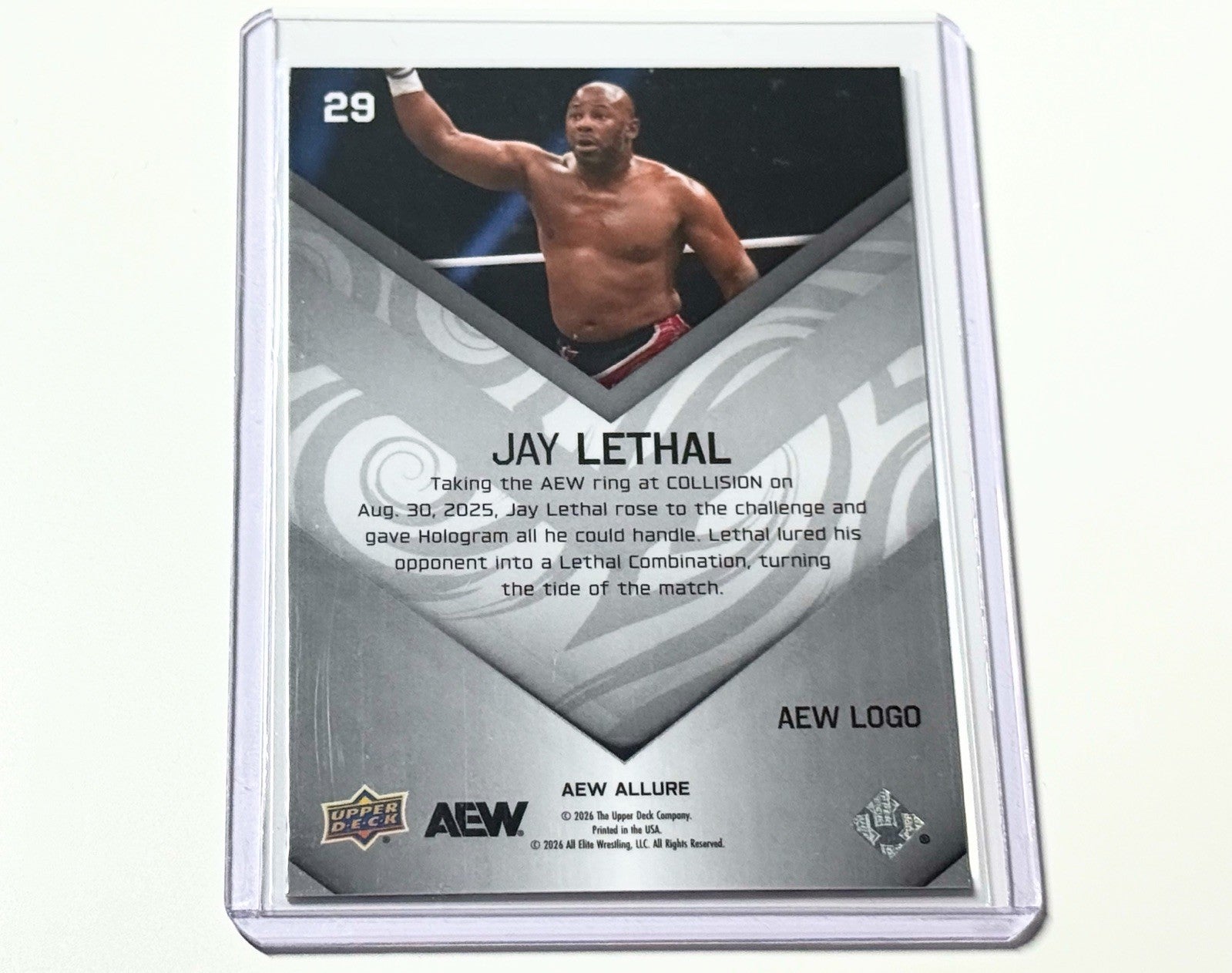 2026 Upper Deck AEW Allure Jay Lethal AEW Logo /199 Parallel Card #29