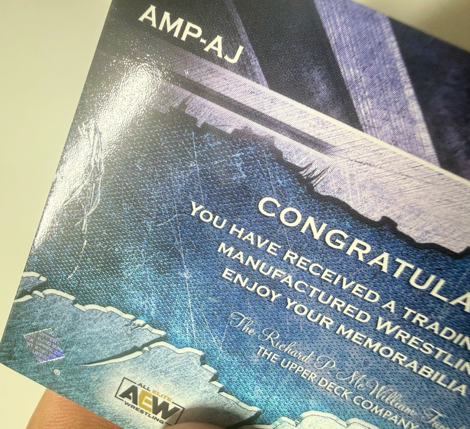 2024 Upper Deck AEW Flagship Anna Jay Manufactured Patch Card AMP-AJ