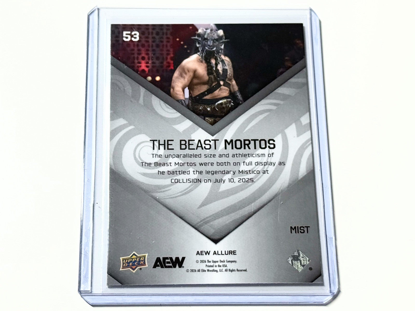2026 Upper Deck AEW Allure The Beast Mortos Mist Parallel Card #53
