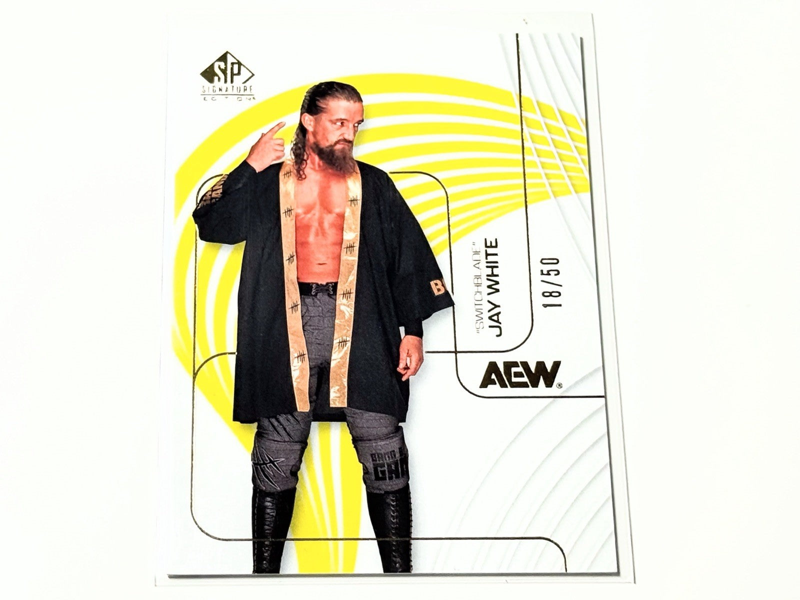 2026 Upper Deck AEW SP Signature Edition Jay White /50 Yellow Card #38