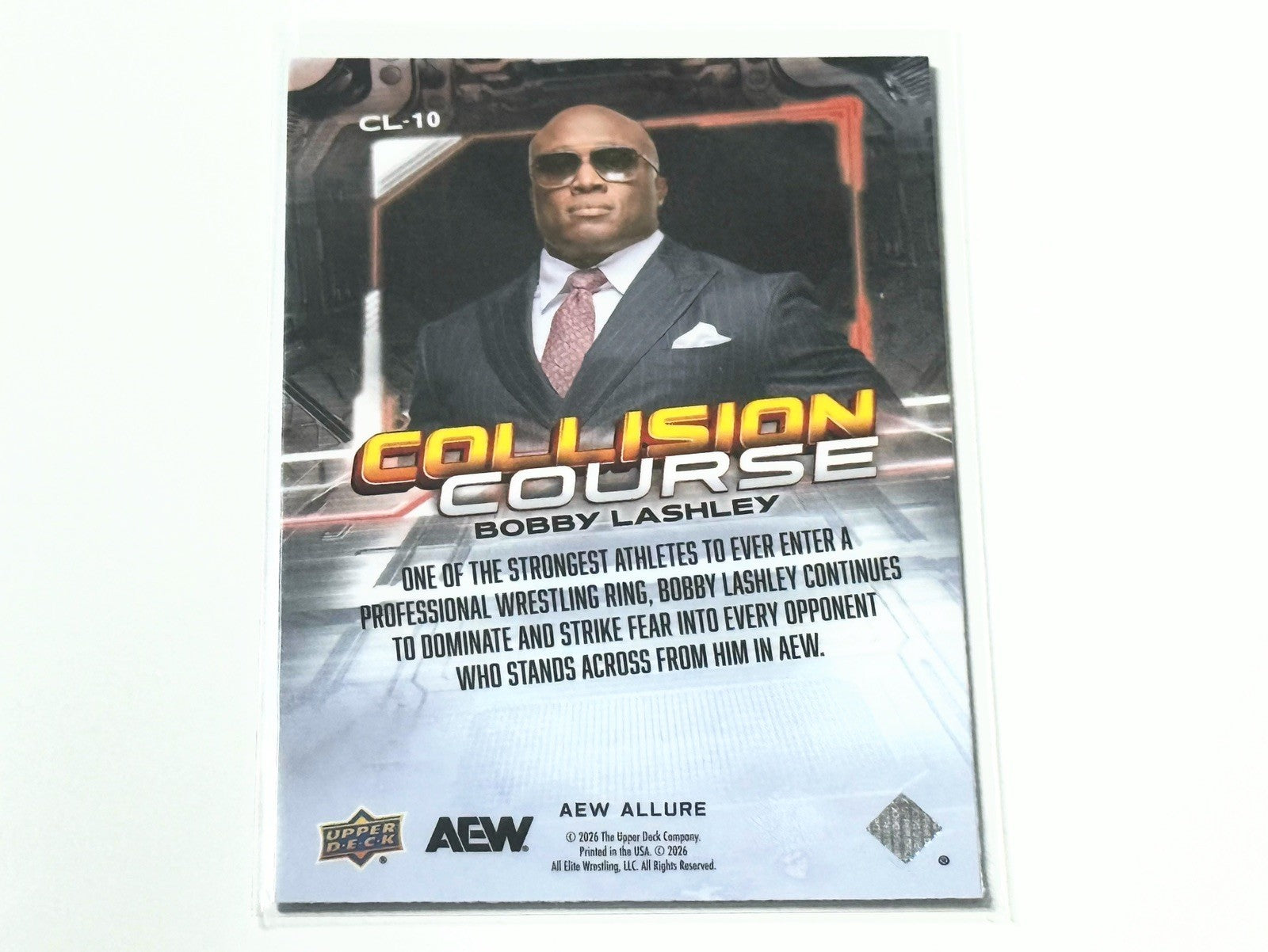 2026 Upper Deck AEW Allure Bobby Lashley Collision Course Card CL-10