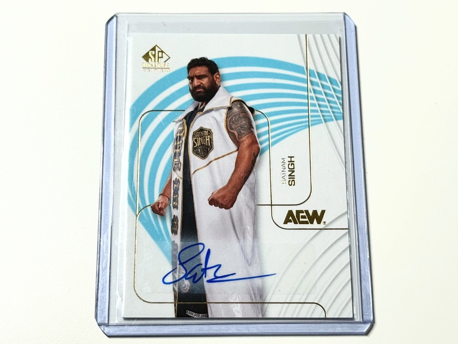 2026 Upper Deck AEW SP Signature Edition Satnam Singh Autographed Card #86