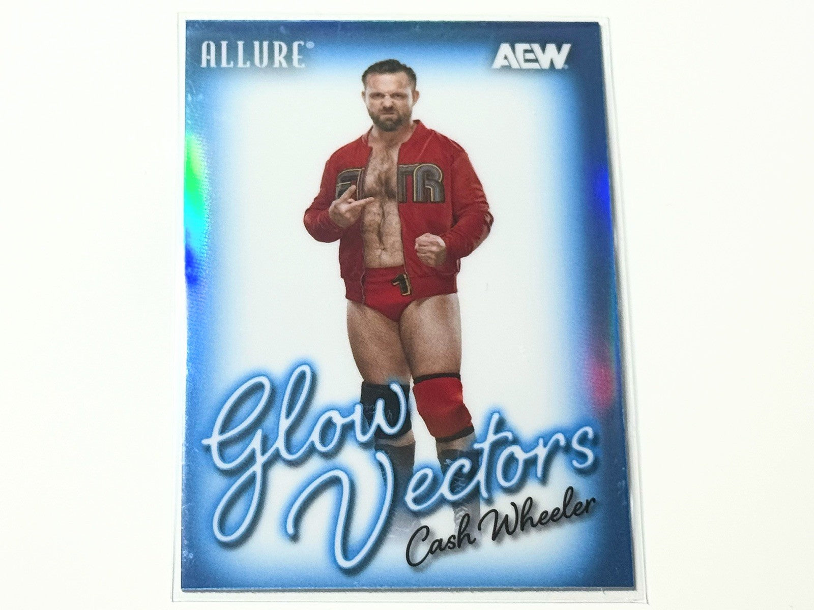 2026 Upper Deck AEW Allure Cash Wheeler Glow Vectors Card GV-5
