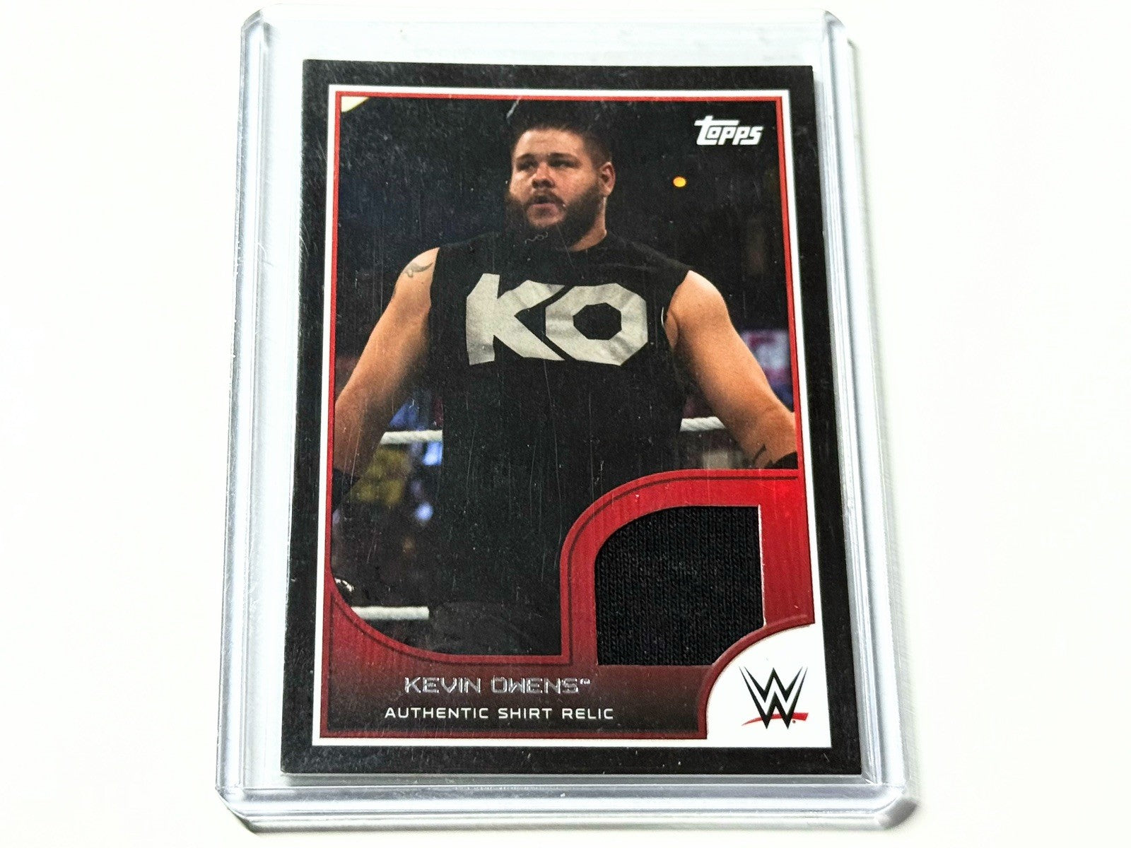 2016 Topps WWE Kevin Owens Event Used Shirt Relic /350 Card