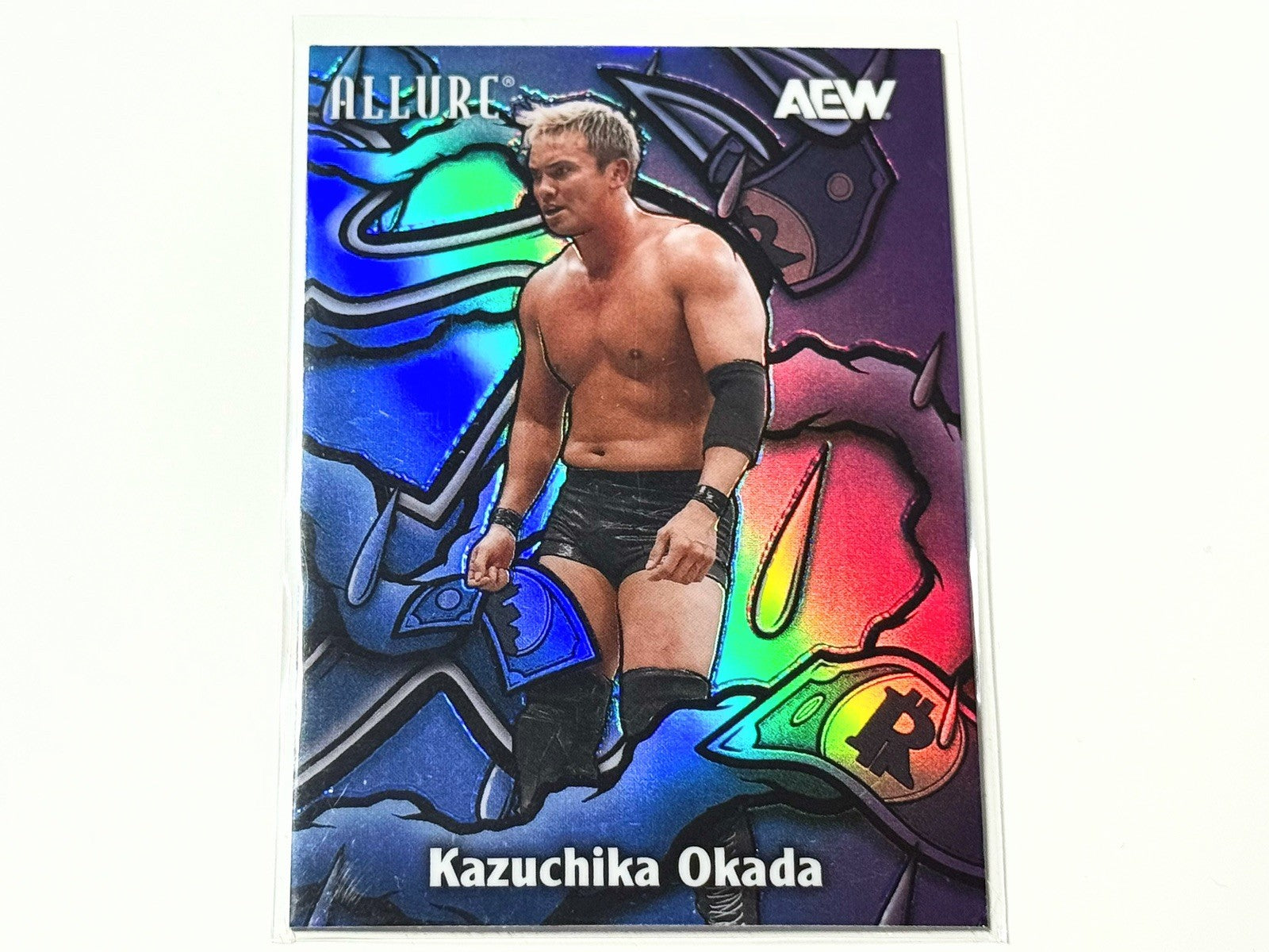 2026 Upper Deck AEW Allure Kazuchika Okada Blue Purple Color Flow Card CF-9