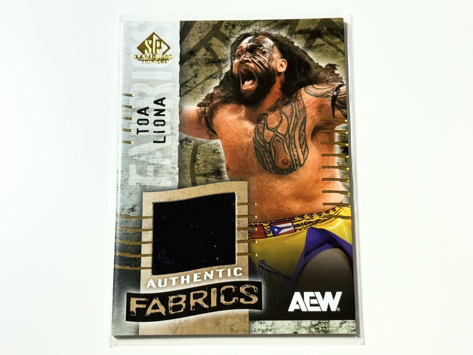 2025 Upper Deck AEW SP Game Used Toa Liona Authentic Fabrics Card AF-TO