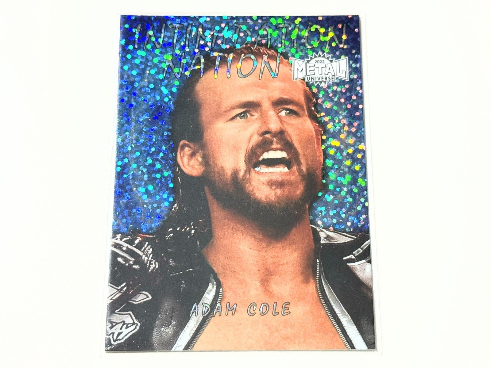 2022 Skybox AEW Metal Universe Adam Cole Intimidation Nation Card IN-1