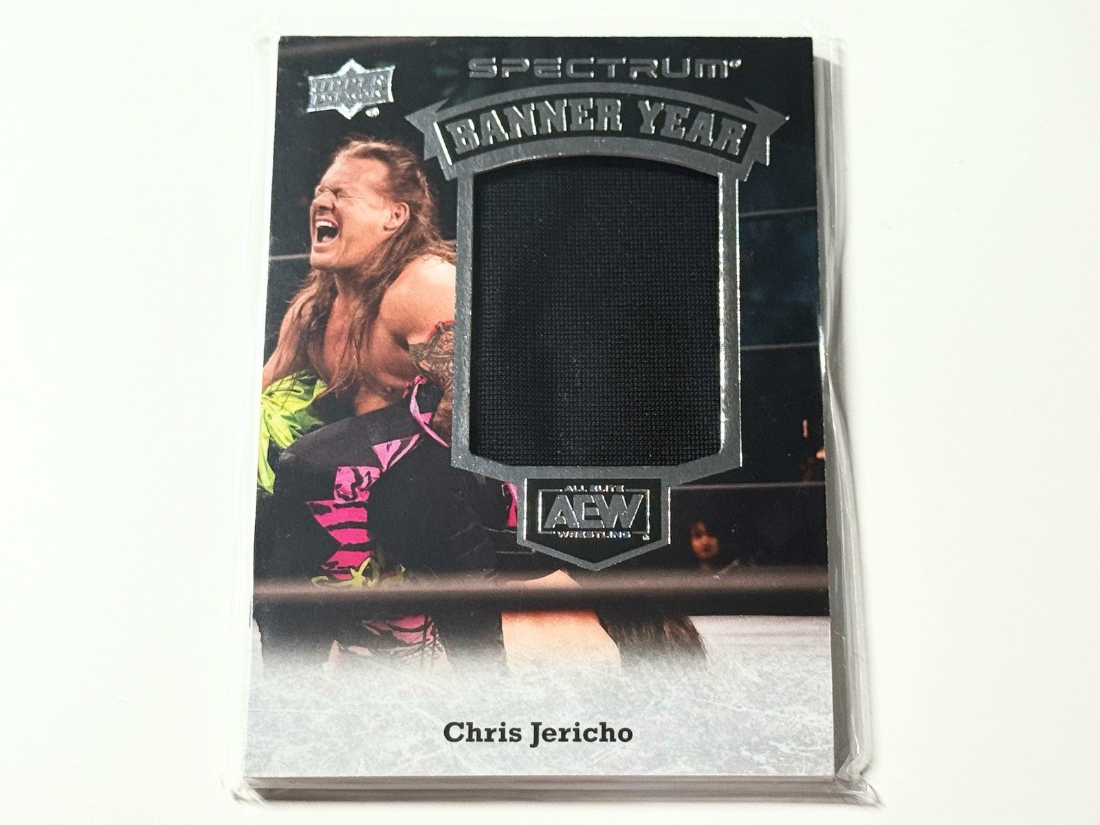 2021 Upper Deck AEW Spectrum Chris Jericho Banner Year Relic Card BY-5