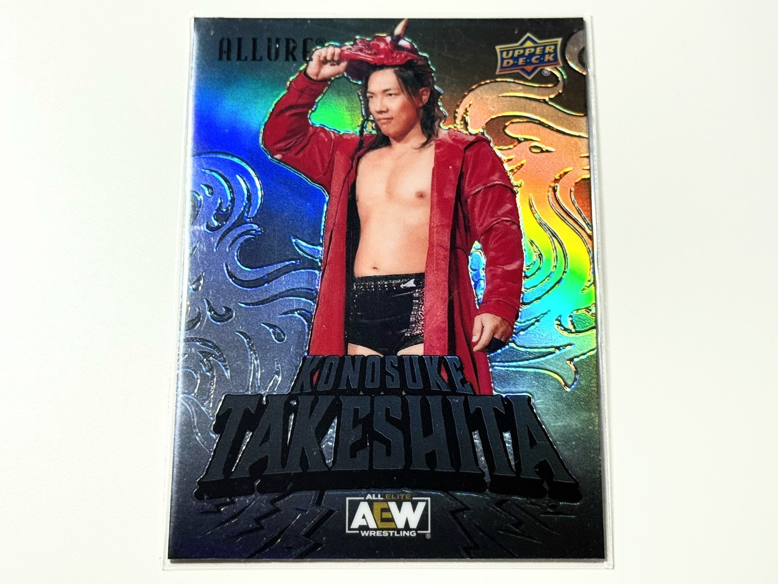 2024 Upper Deck AEW Allure Konosuke Takeshita Black Rainbow Card #44