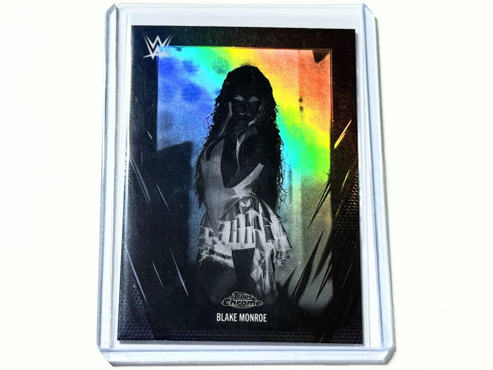 2026 Topps Chrome WWE NXT Blake Monroe Negative Refractor Card #176