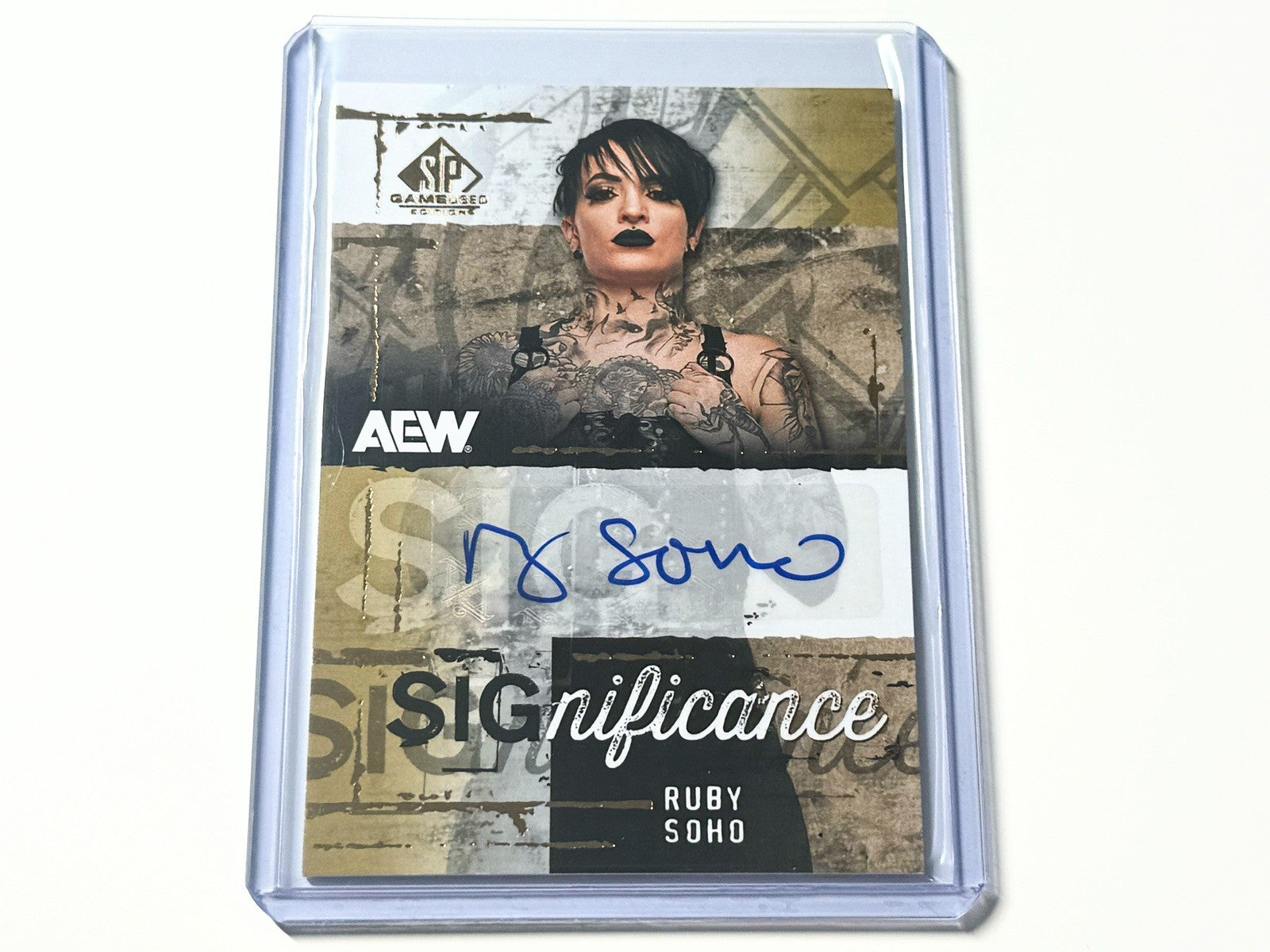 2025 Upper Deck AEW SP Game Used Ruby Soho Significance Autographed Card SIG-RS
