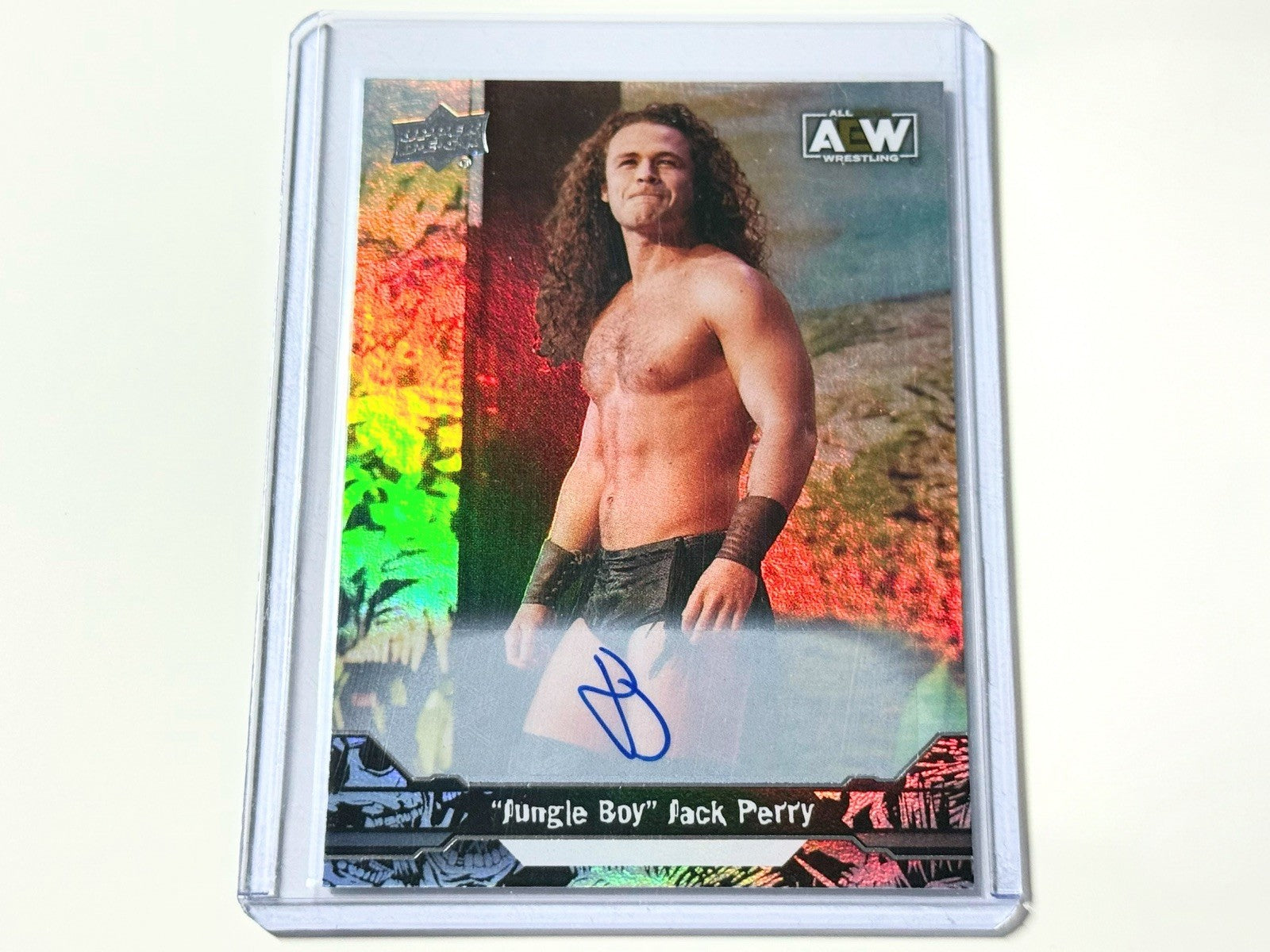 2023 Upper Deck AEW Flagship Jungle Boy Jack Perry Autographed Card #25
