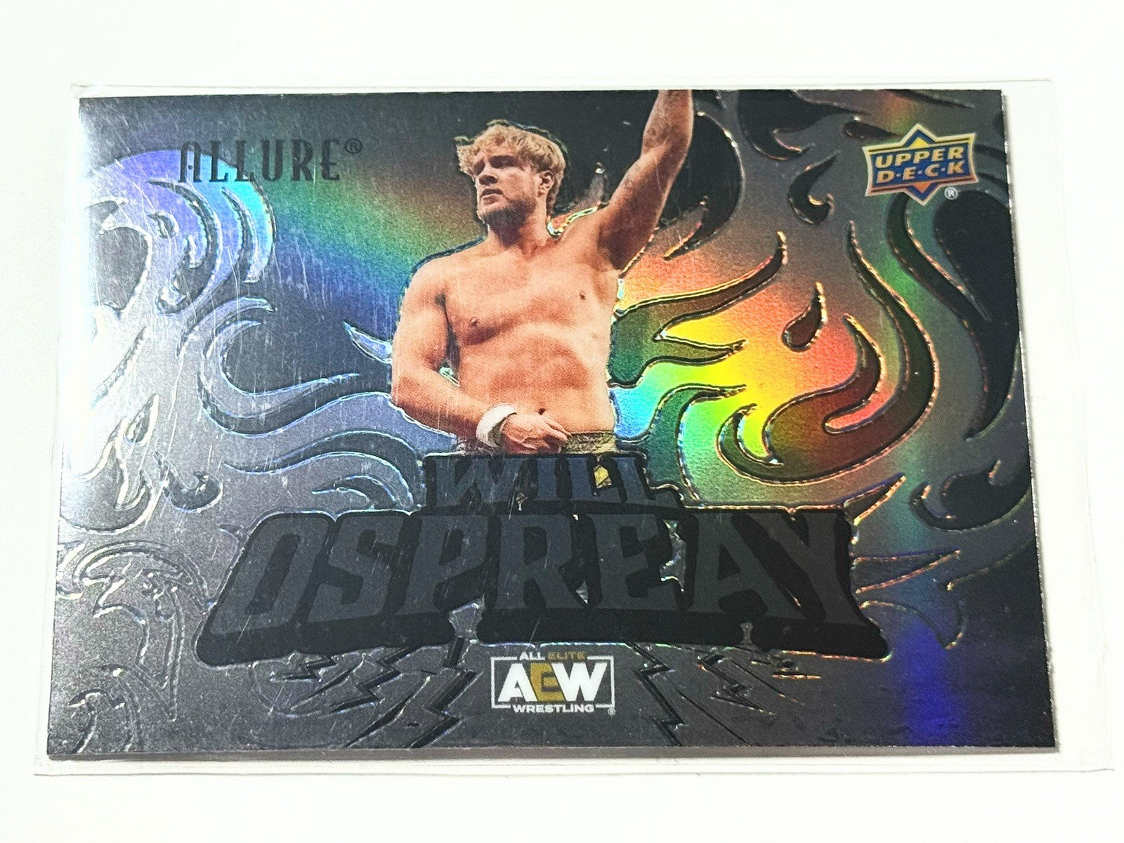 2024 Upper Deck AEW Allure Will Ospreay Black Rainbow Horizontal Card #145