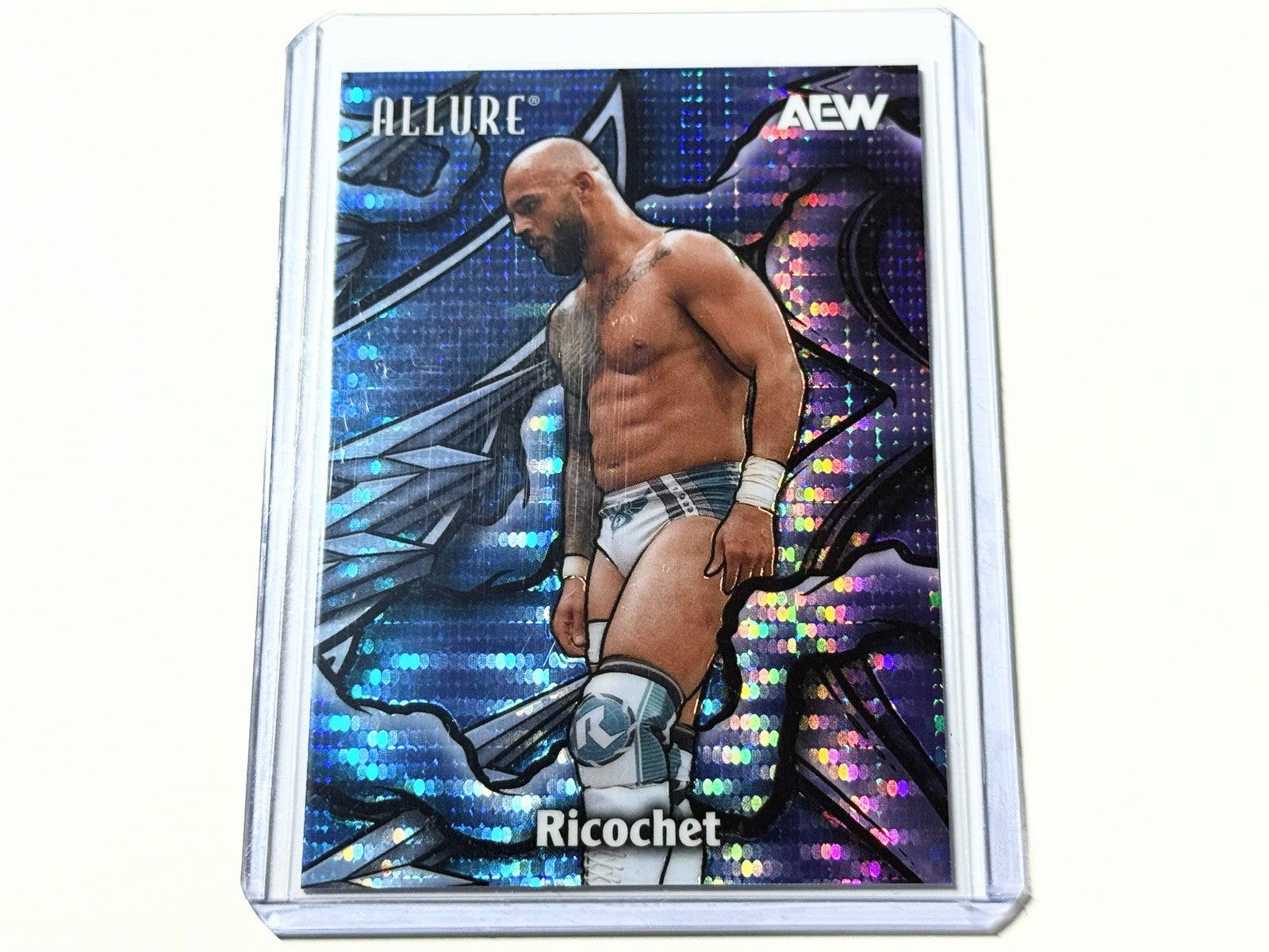 2026 Upper Deck AEW Allure Ricochet Blue Purple Spectrum /25 Color Flow Card CF-13