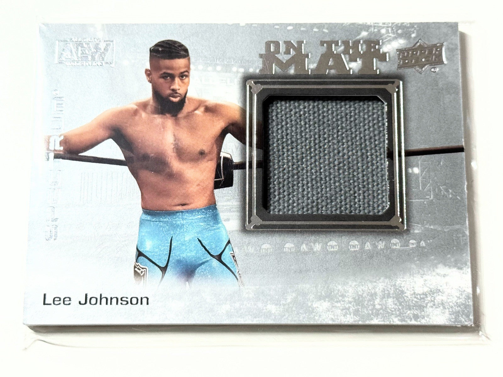 2021 Upper Deck AEW Spectrum Lee Johnson On The Mat Relic Card OTM-17