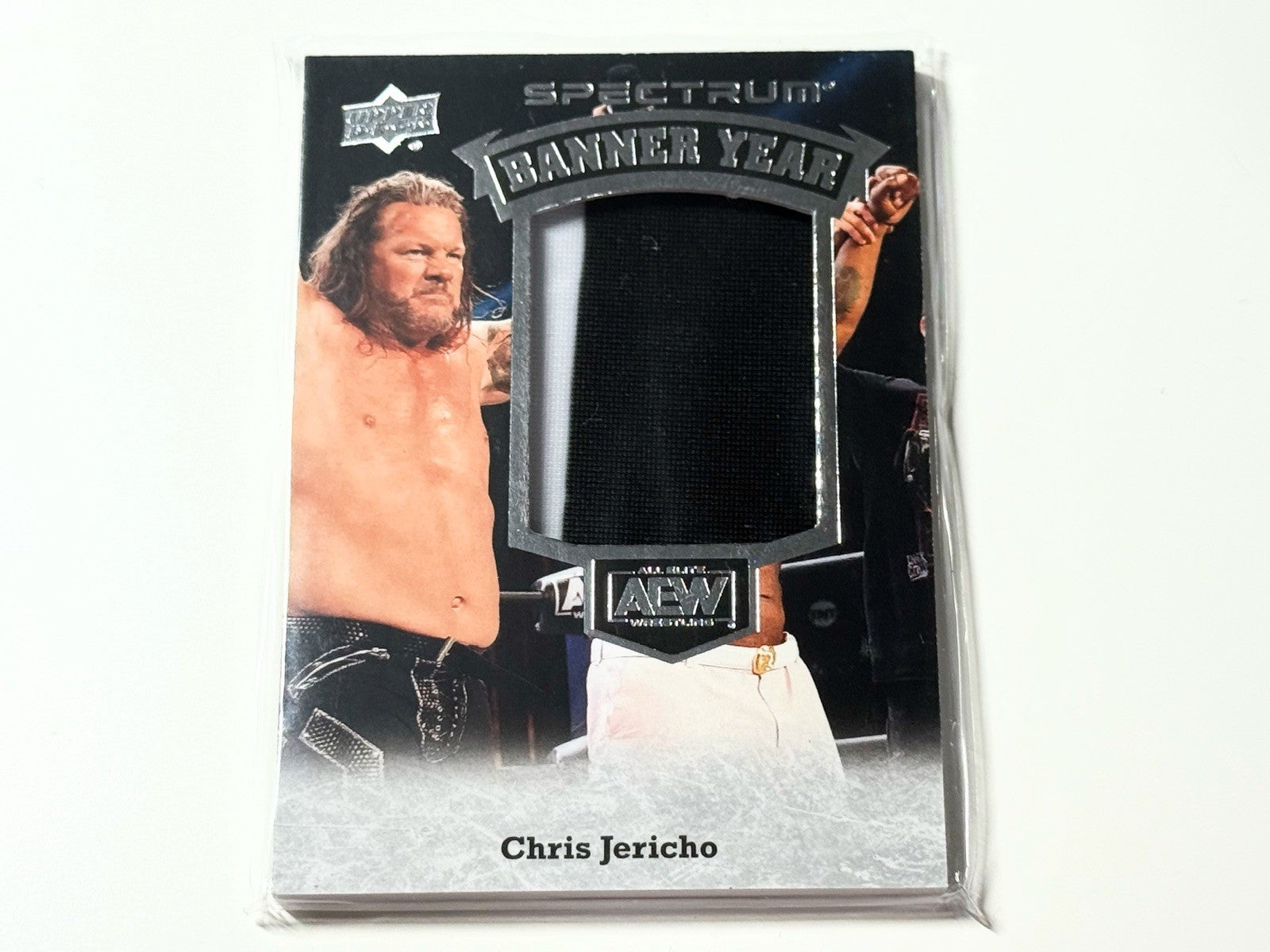 2021 Upper Deck AEW Spectrum Chris Jericho Banner Year Relic Card BY-6