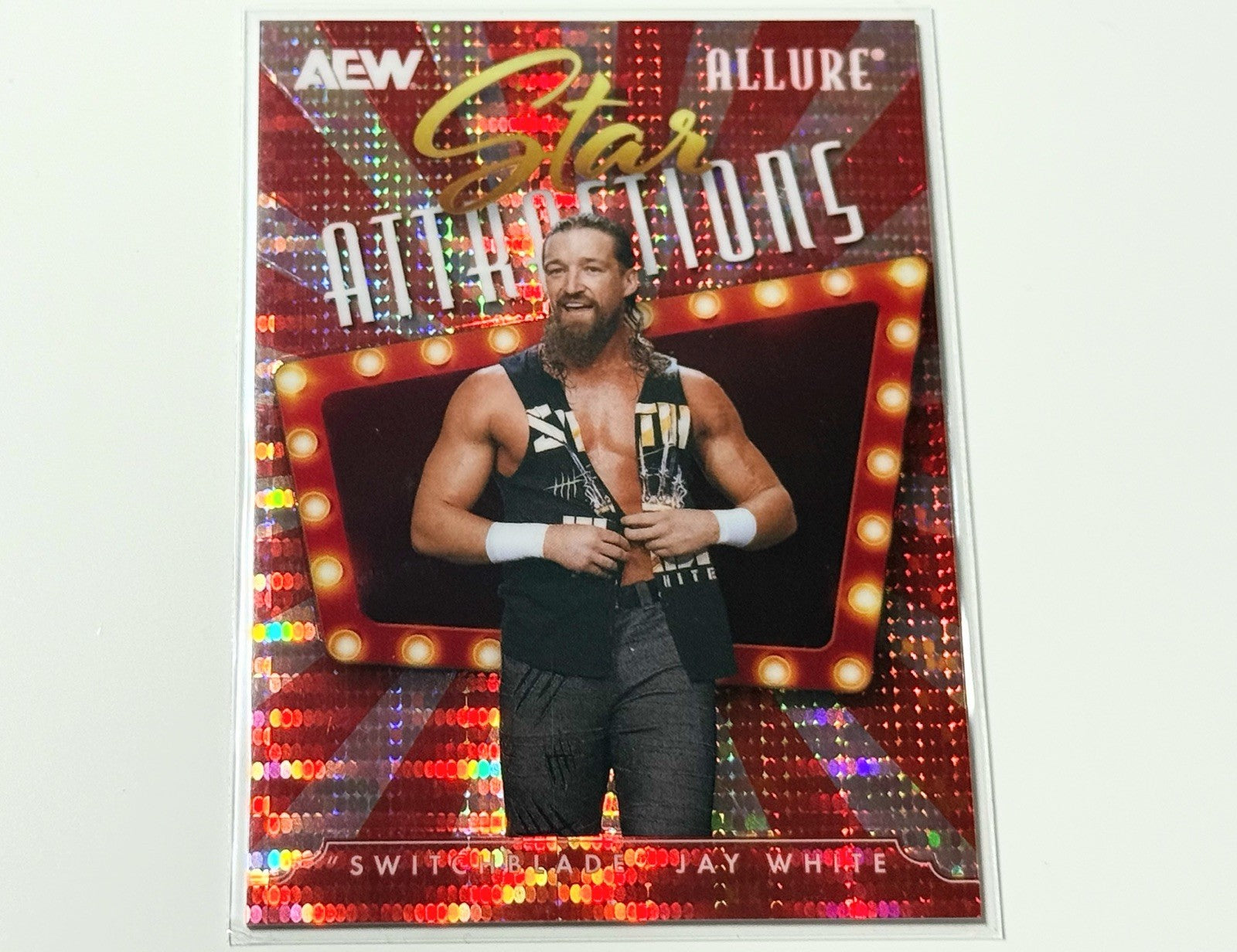 2026 Upper Deck AEW Allure Switchblade Jay White Star Attractions Red /199 Card SA-19