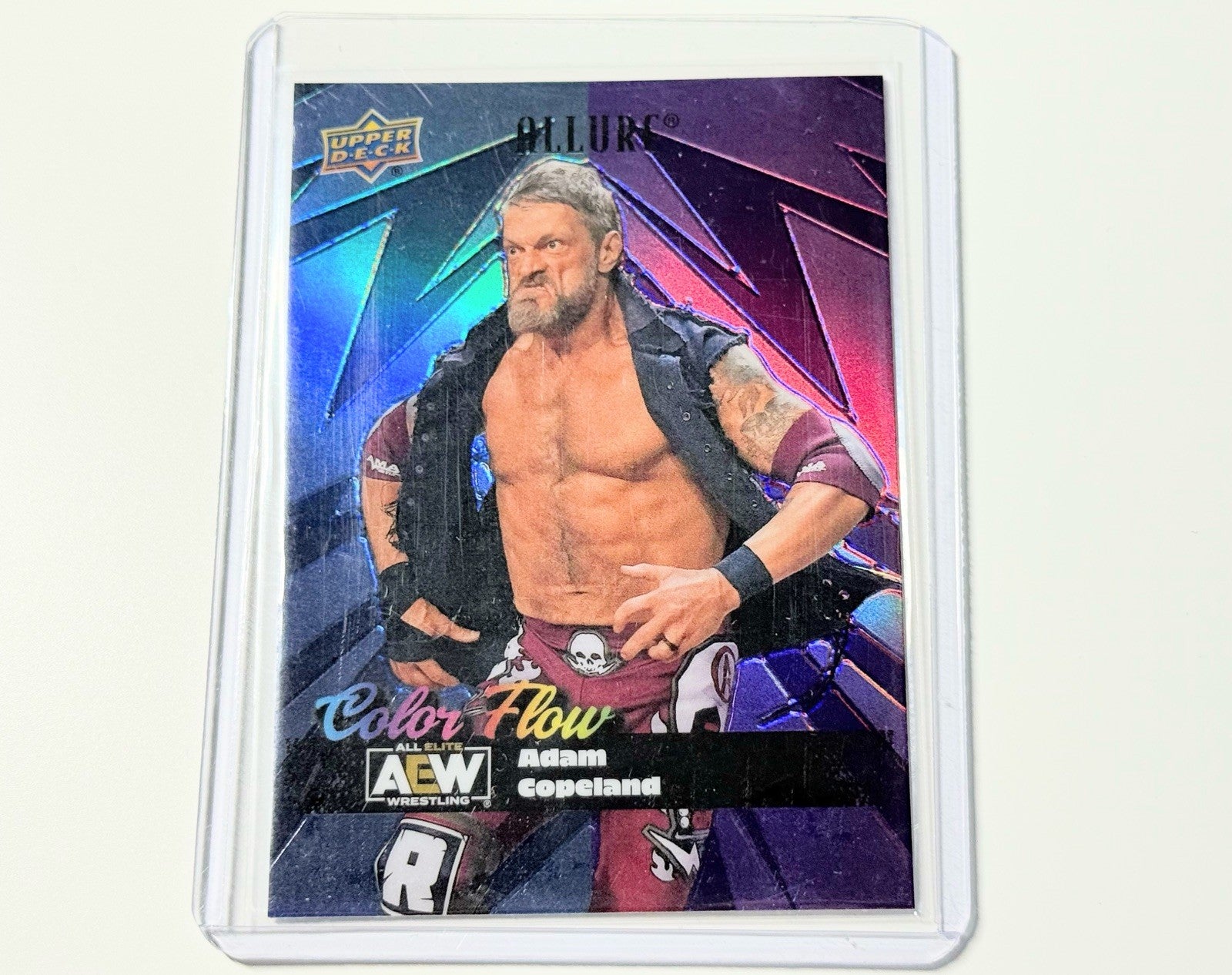 2024 Upper Deck AEW Allure Adam Copeland Blue Purple Color Flow Card CF-16