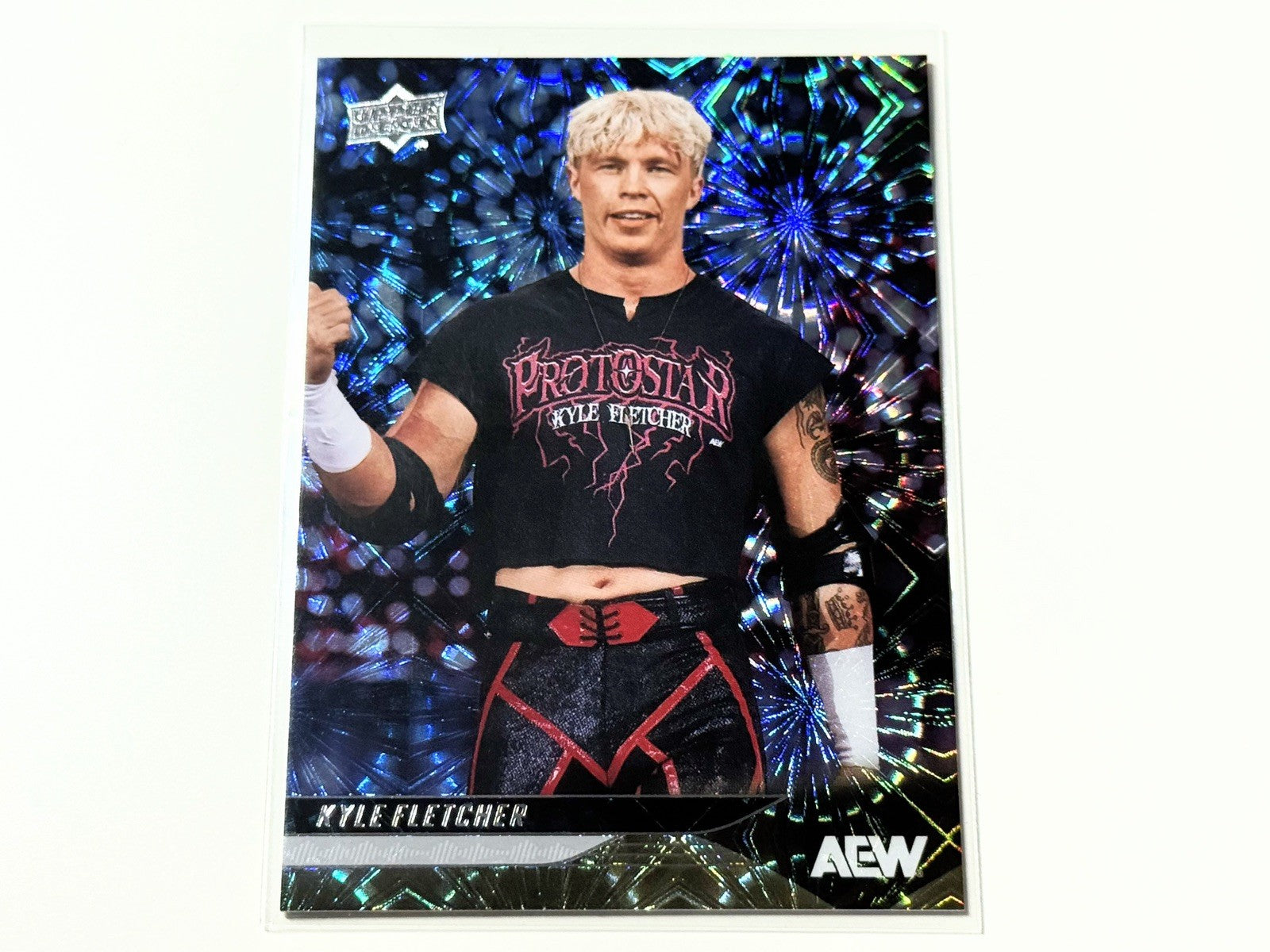 2025 Upper Deck AEW Flagship Kyle Fletcher Pyro Parallel Card #27