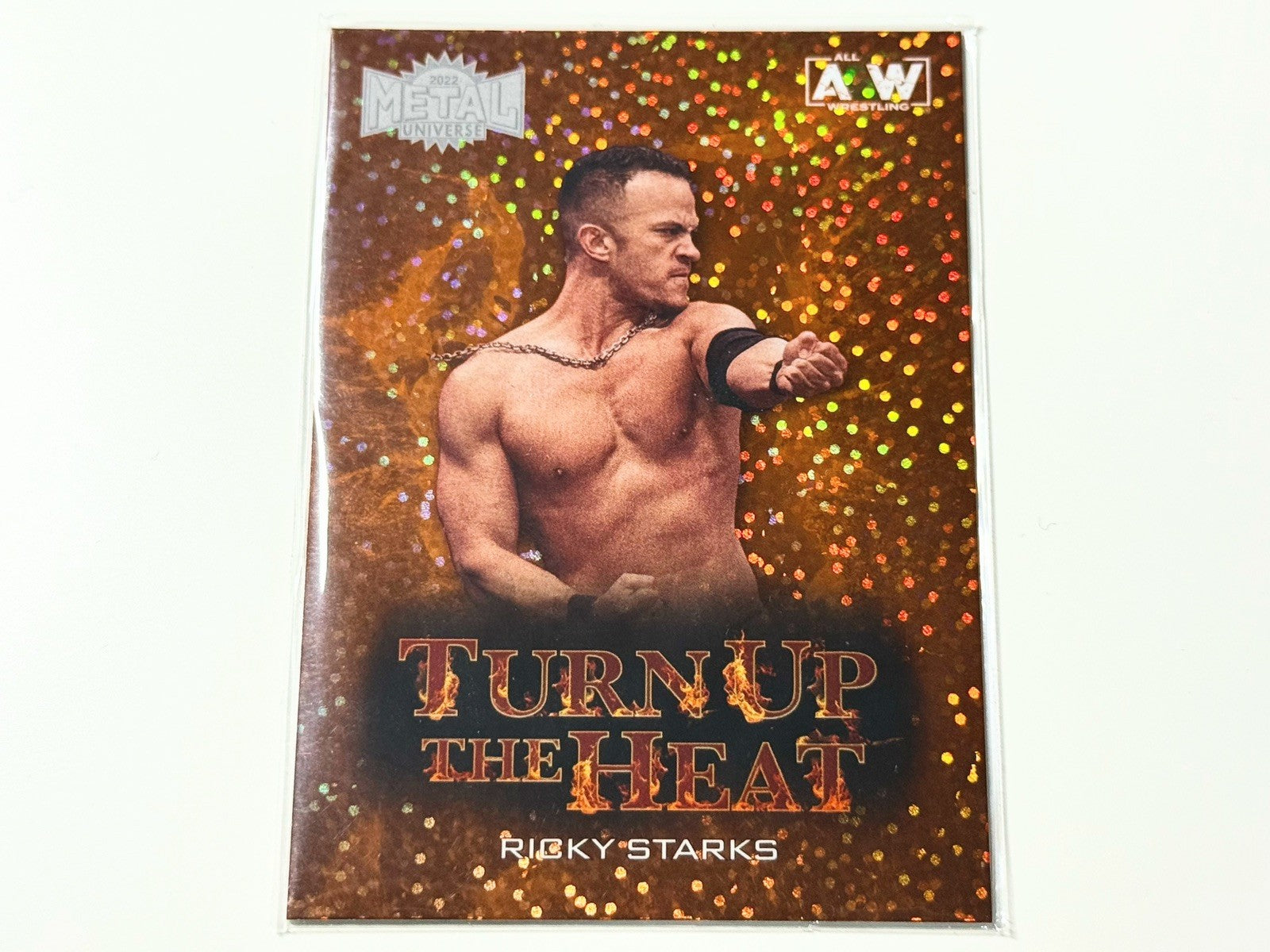 2022 Skybox AEW Metal Universe Ricky Starks Turn Up The Heat Card TH-19