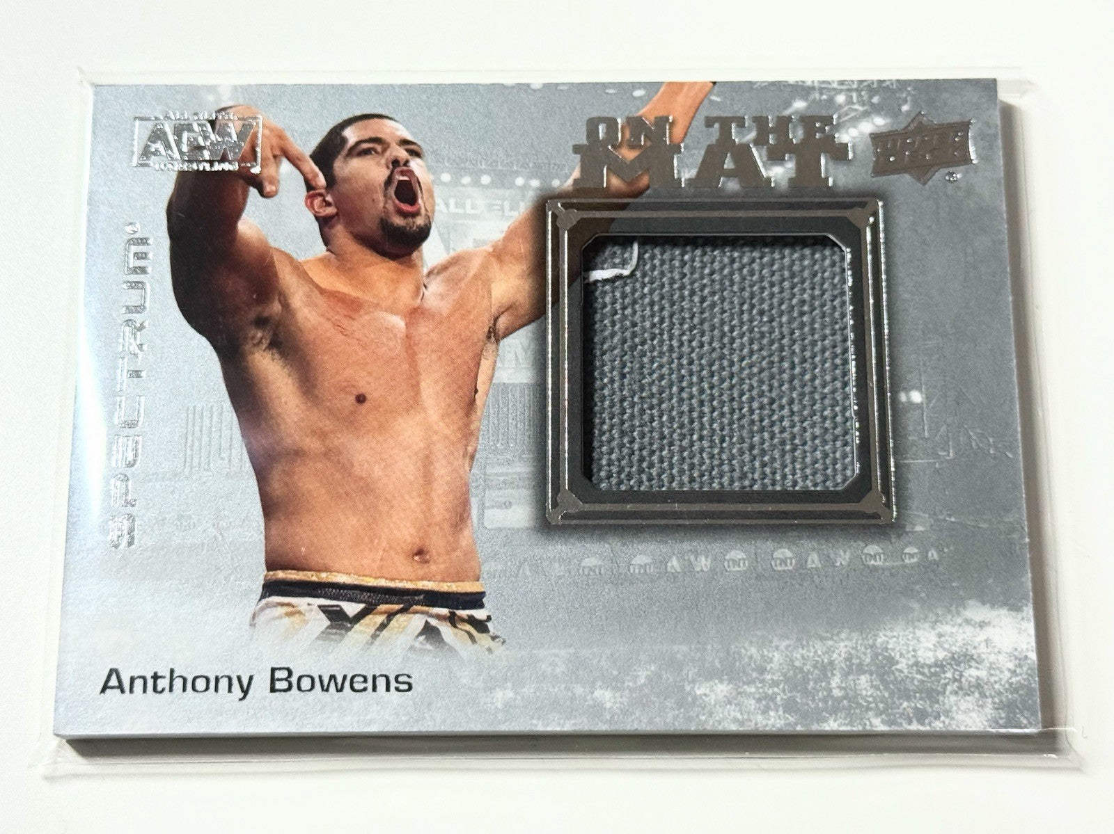 2021 Upper Deck AEW Spectrum Anthony Bowens On The Mat Relic Card OTM-14