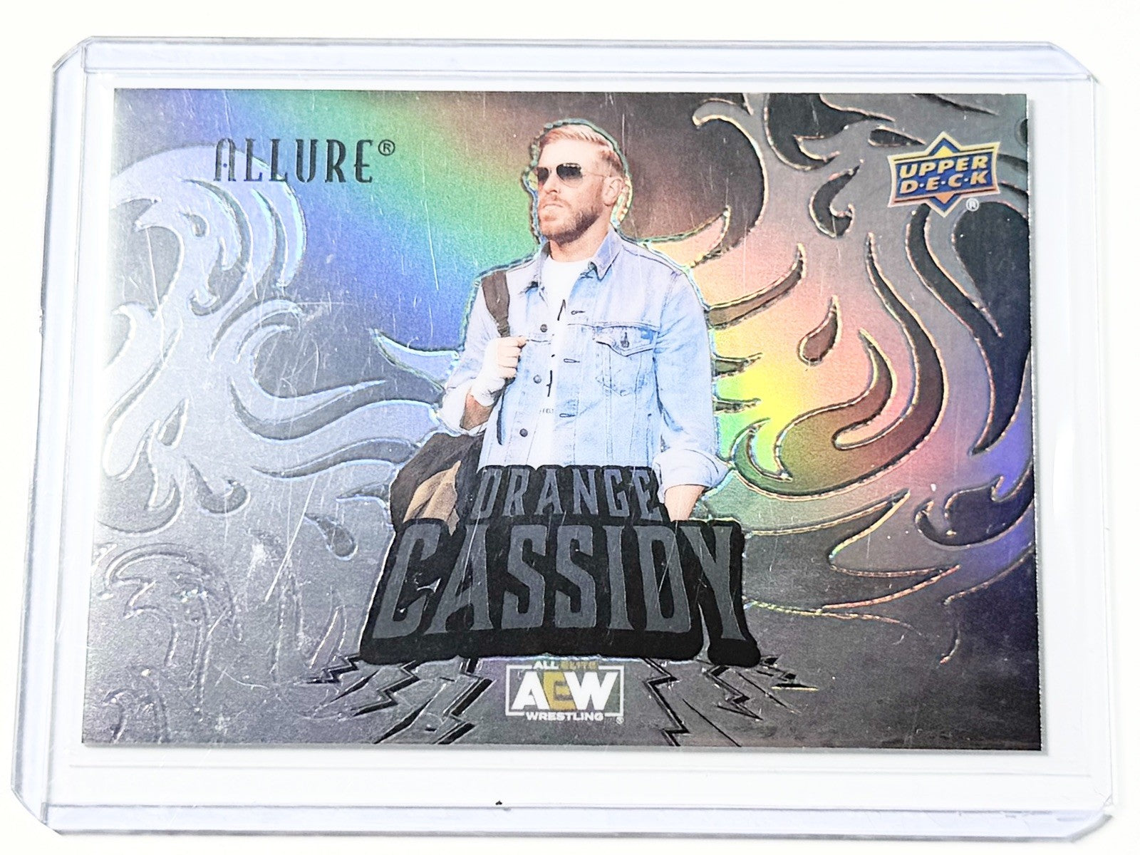 2024 Upper Deck AEW Allure Orange Cassidy Black Rainbow Horizontal Card #130