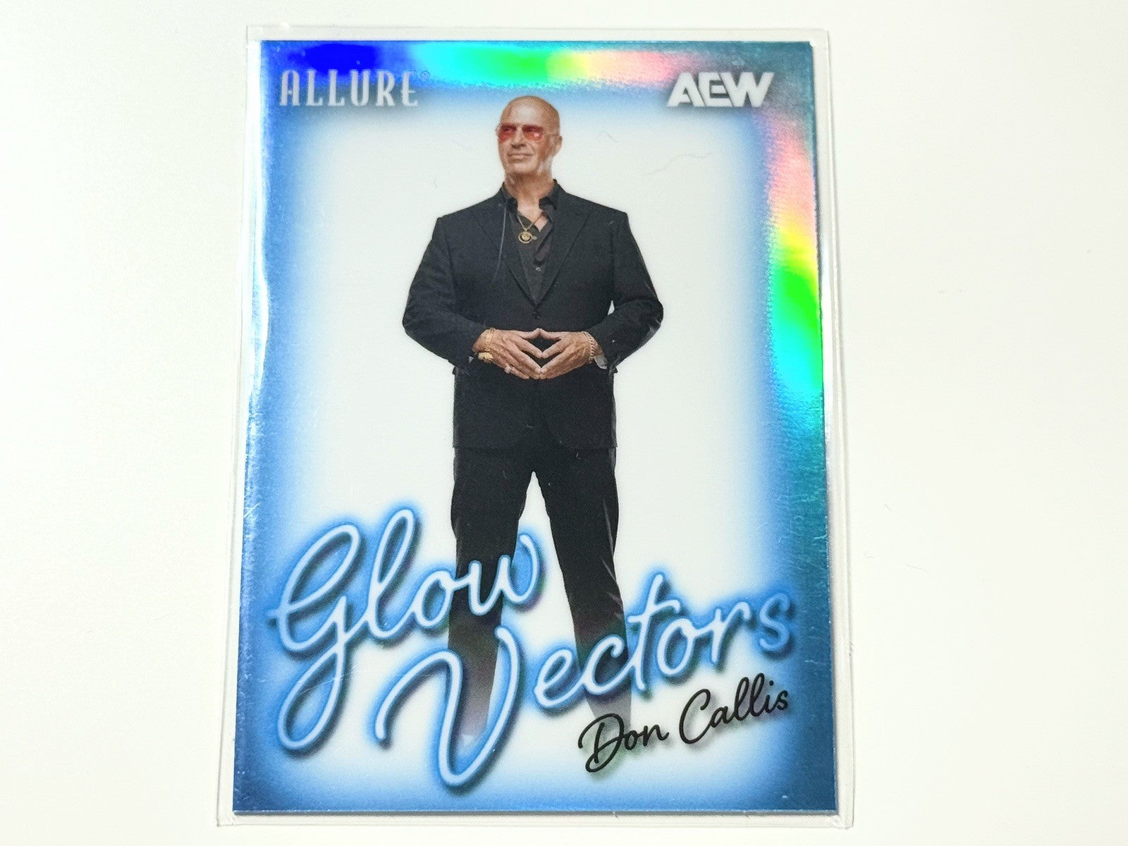 2026 Upper Deck AEW Allure Don Callis Glow Vectors Card GV-25