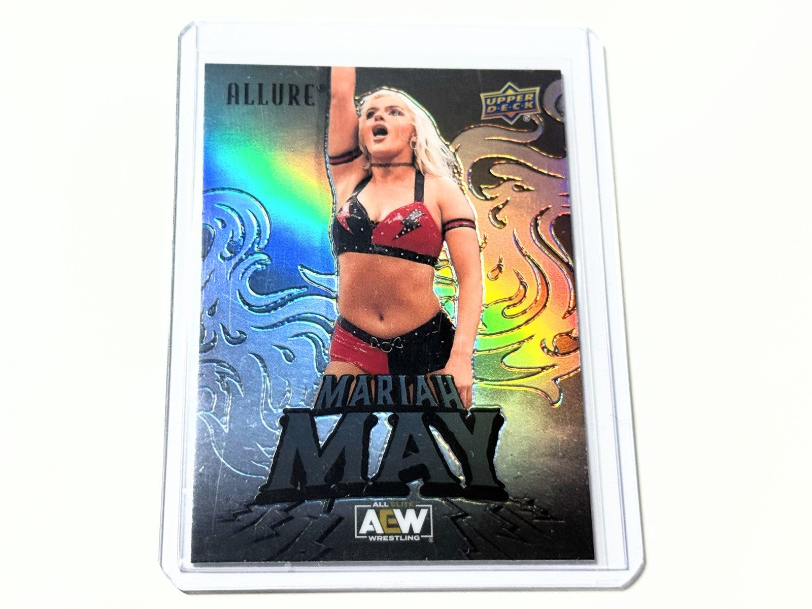 2024 Upper Deck AEW Allure Mariah May Black Rainbow Card #51