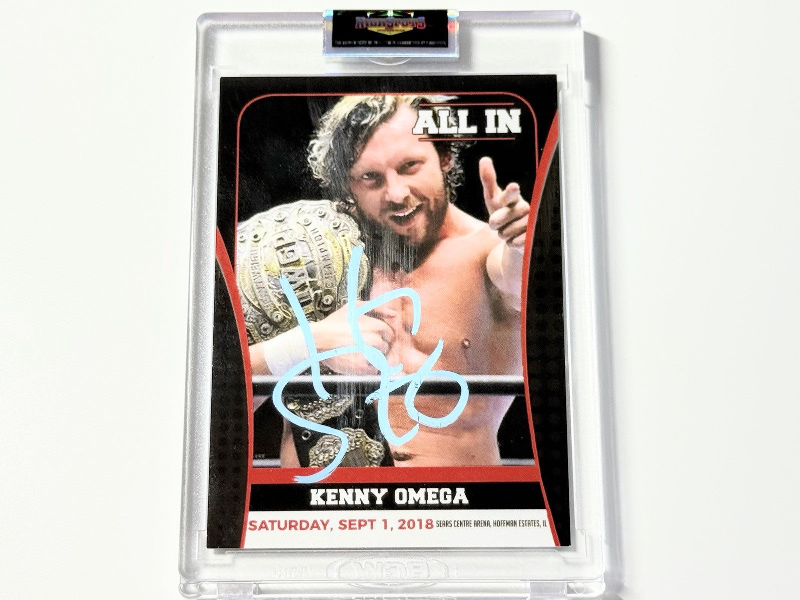 2018 AEW Highspots All In 2018 Kenny Omega Autographed Card #4