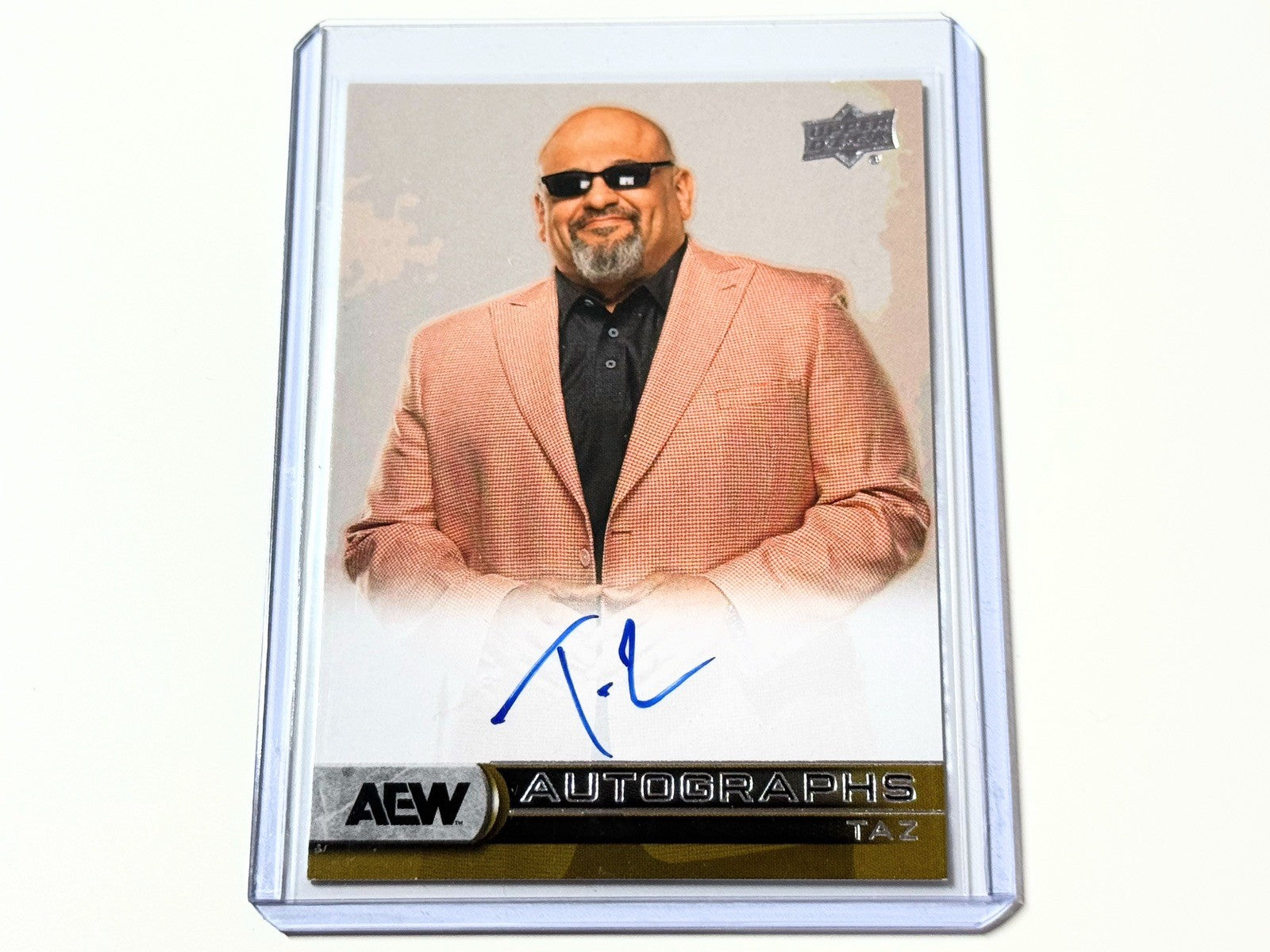 2025 Upper Deck AEW SP Game Used Taz Autographed Card AA-TZ