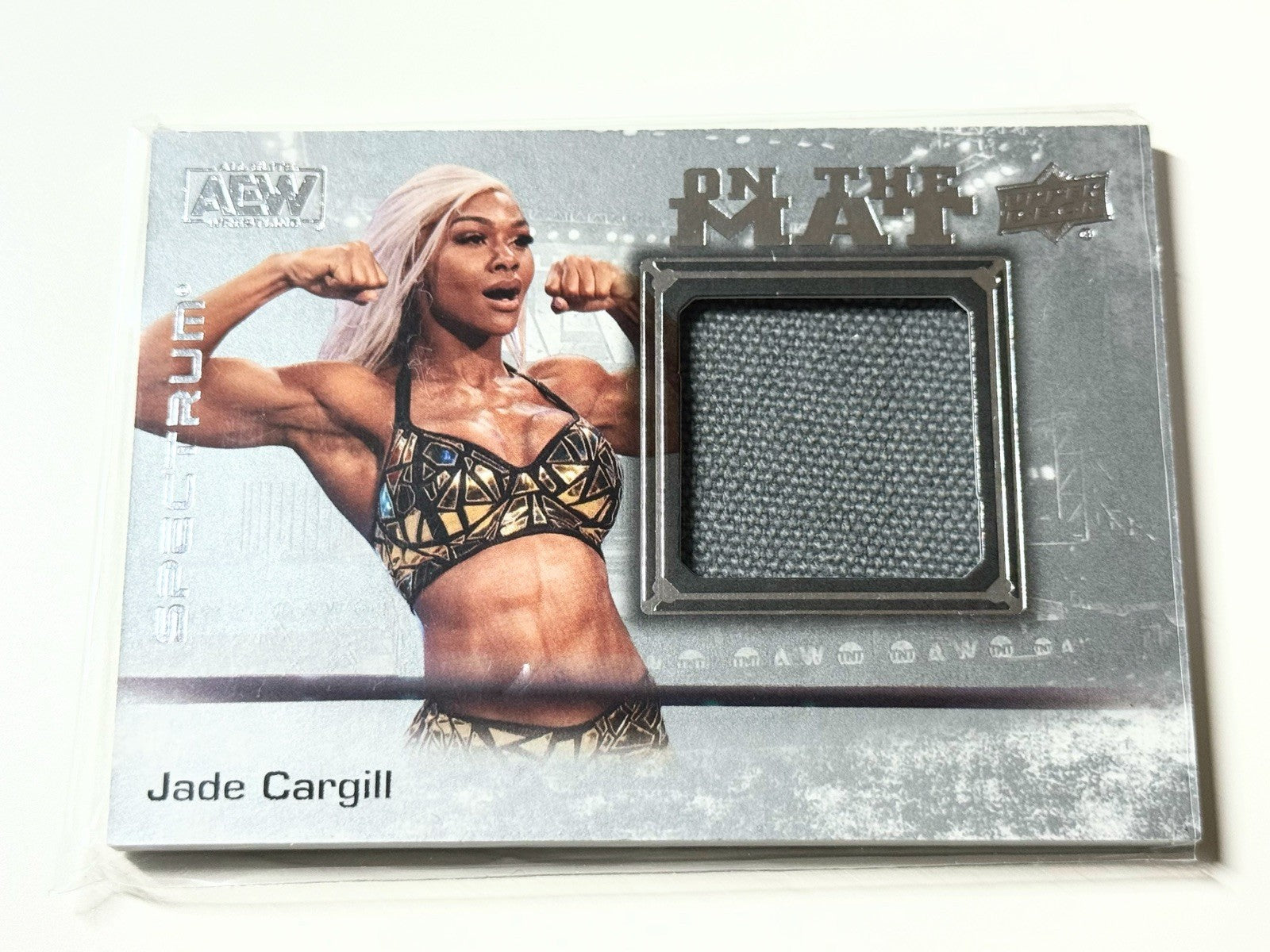 2021 Upper Deck AEW Spectrum Jade Cargill On The Mat Relic Card OTM-18