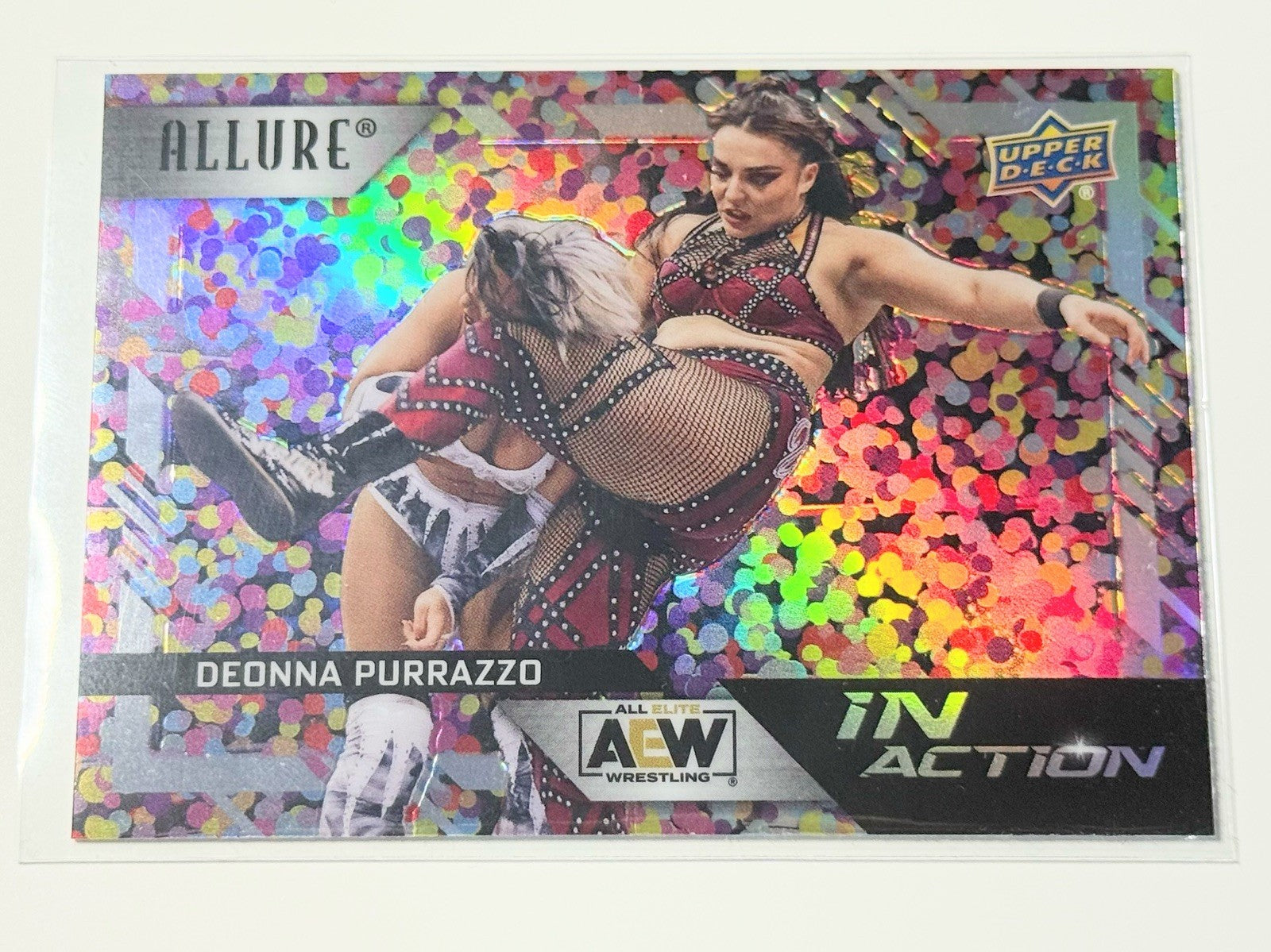 2024 Upper Deck AEW Allure Deonna Purrazzo In Action Glitter Bomb Card IA-5