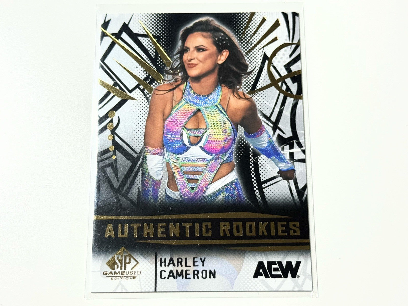 2025 Upper Deck AEW SP Game Used Harley Cameron Authentic Rookie Base Card #95