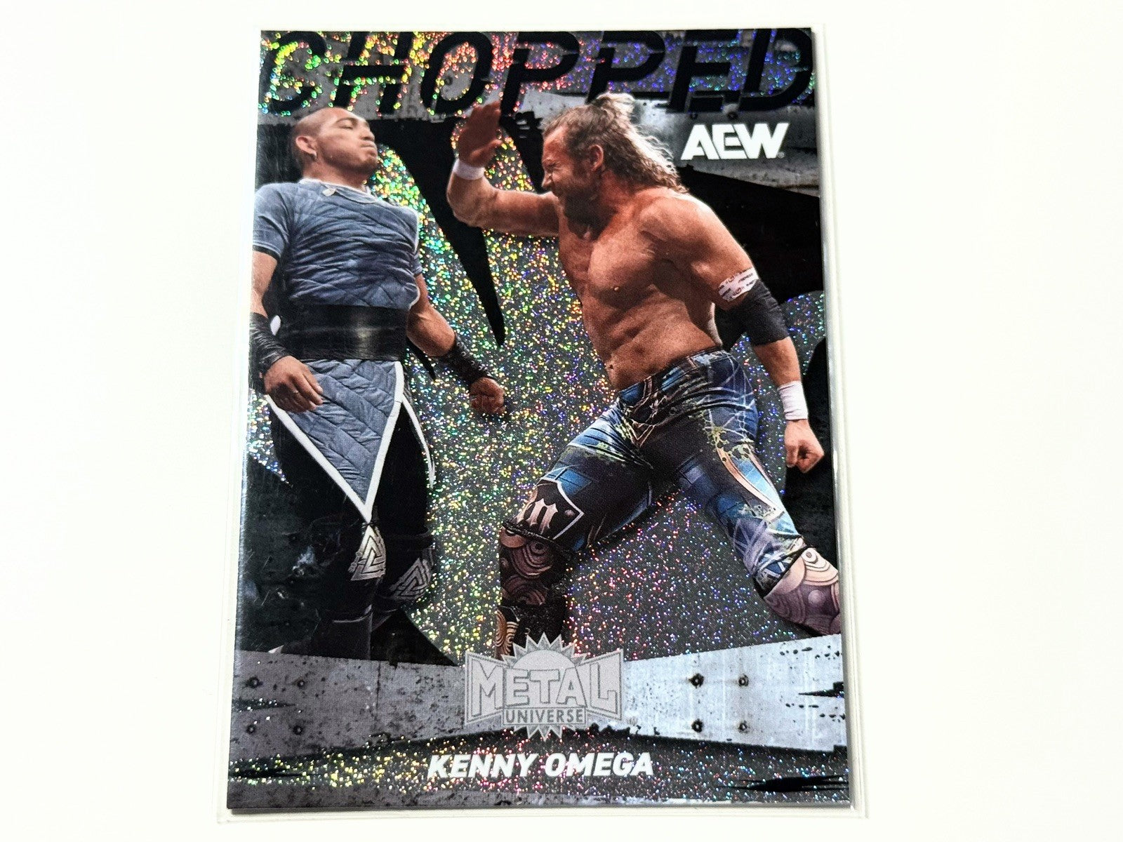 2025 Skybox AEW Metal Universe Kenny Omega Chopped Card CP-7