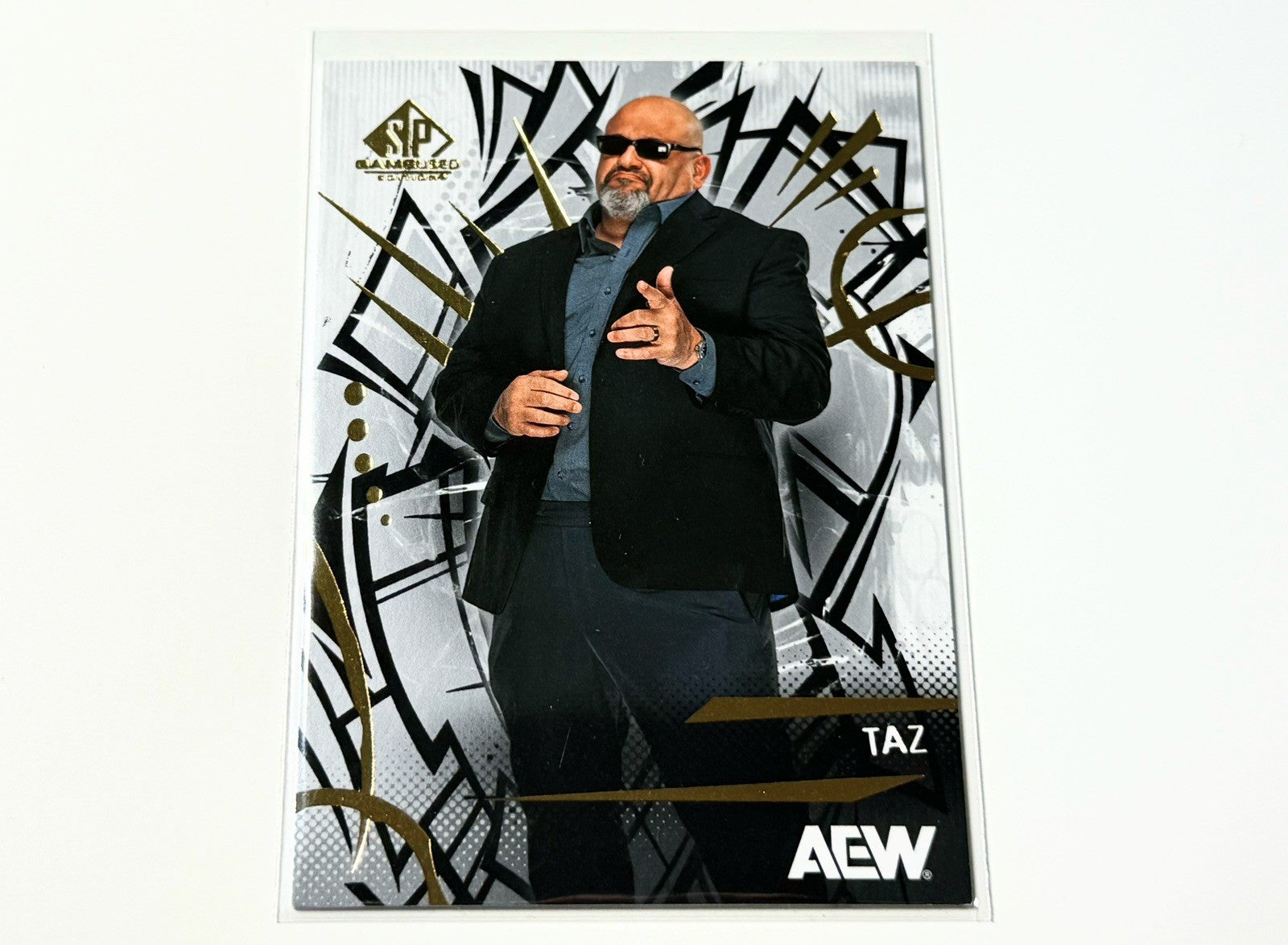 2025 Upper Deck AEW SP Game Used Taz Base Card #40