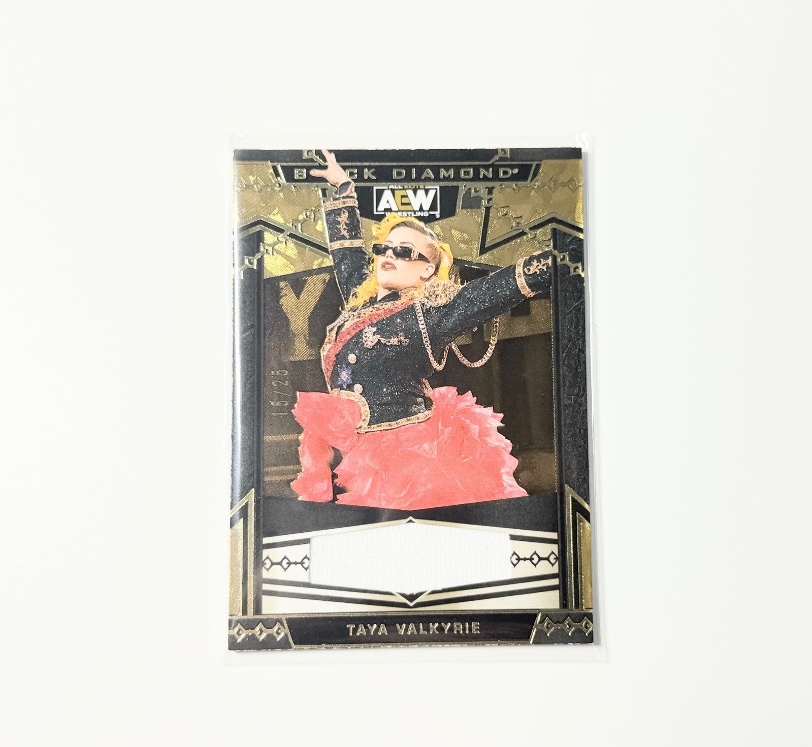2024 Upper Deck AEW Black Diamond Taya Valkyrie /25 Relic Card #51