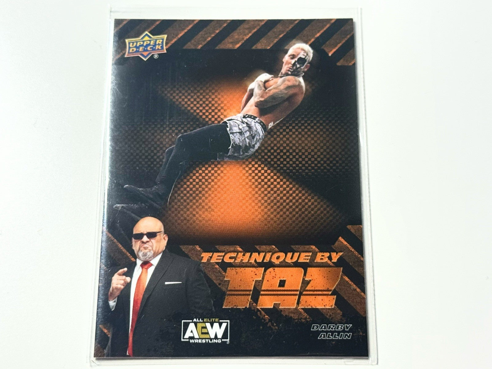 2024 Upper Deck AEW Flagship Darby Allin Technique by Taz Card TBT-10