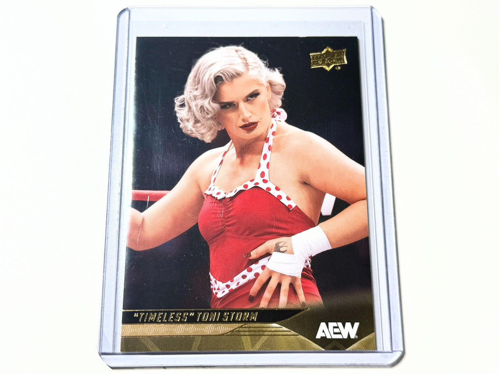 2025 Upper Deck AEW Flagship Timeless Toni Storm Gold Parallel Card #25