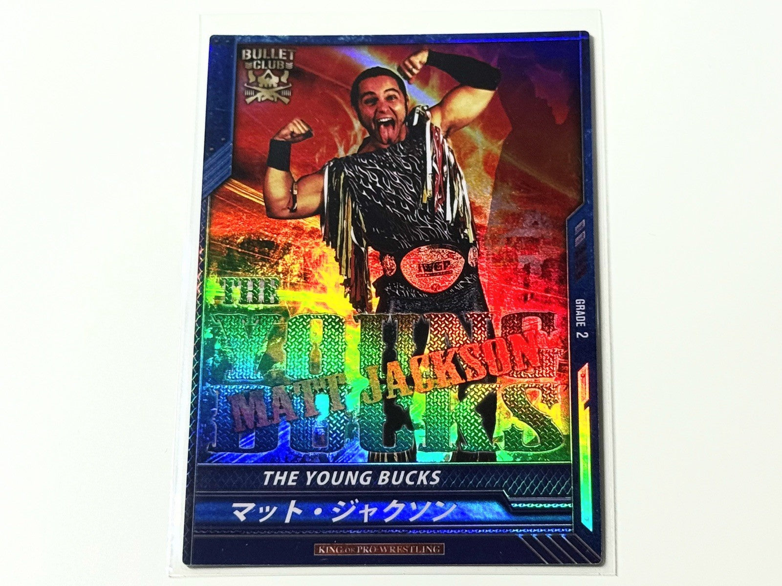 2014 Bushiroad NJPW King of Pro-Wrestling Matt Jackson Champion Foil Card BT09-012RR