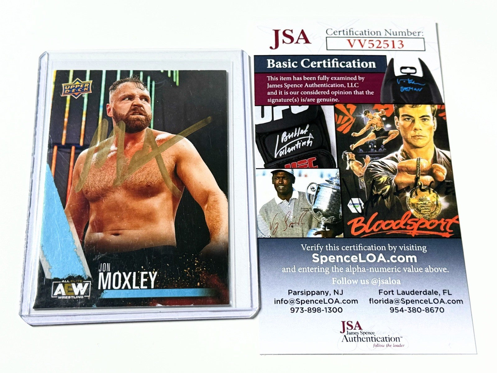 2021 Upper Deck AEW Flagship Jon Moxley JSA Autographed Card #13