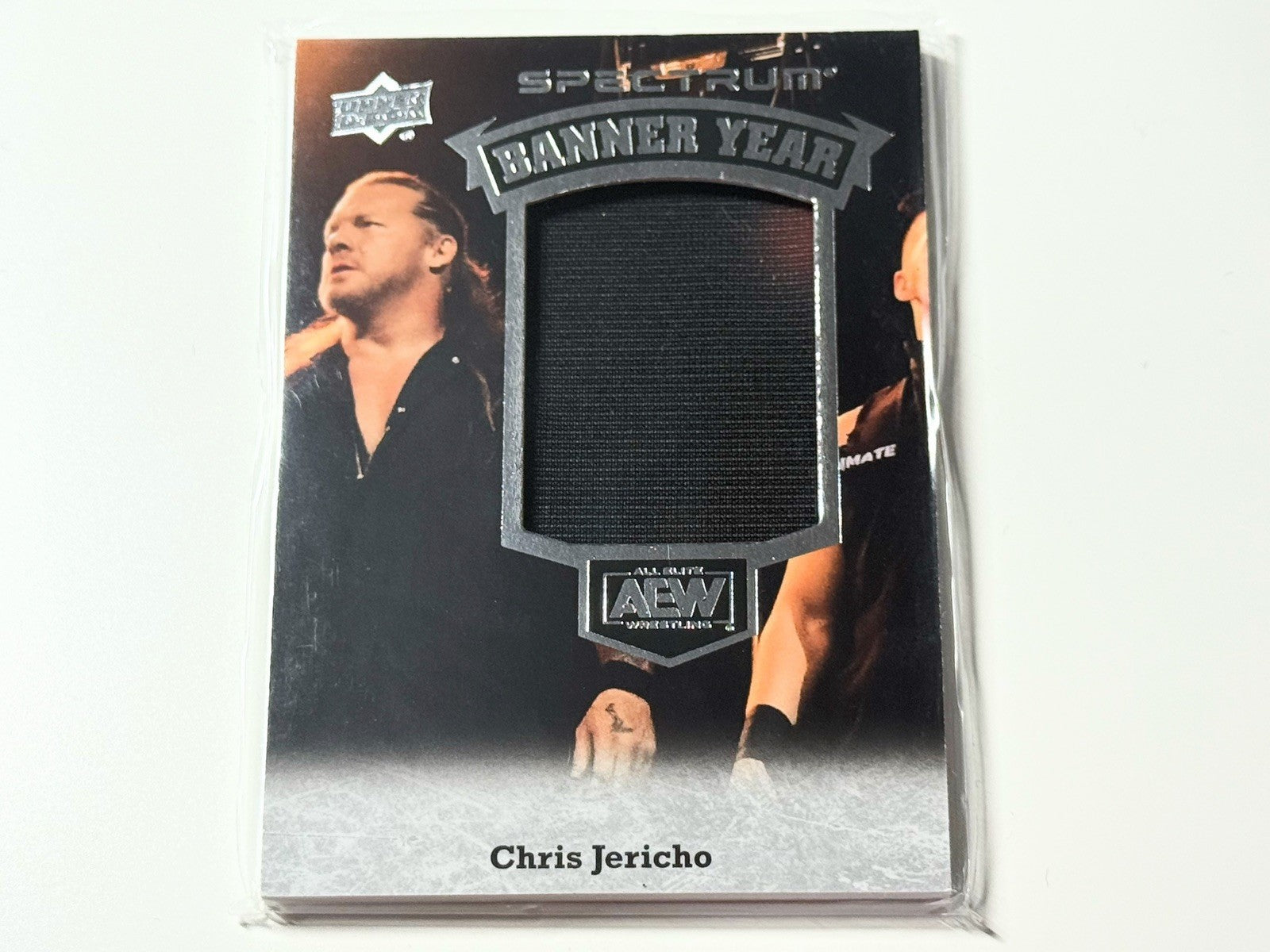 2021 Upper Deck AEW Spectrum Chris Jericho Banner Year Relic Card BY-7