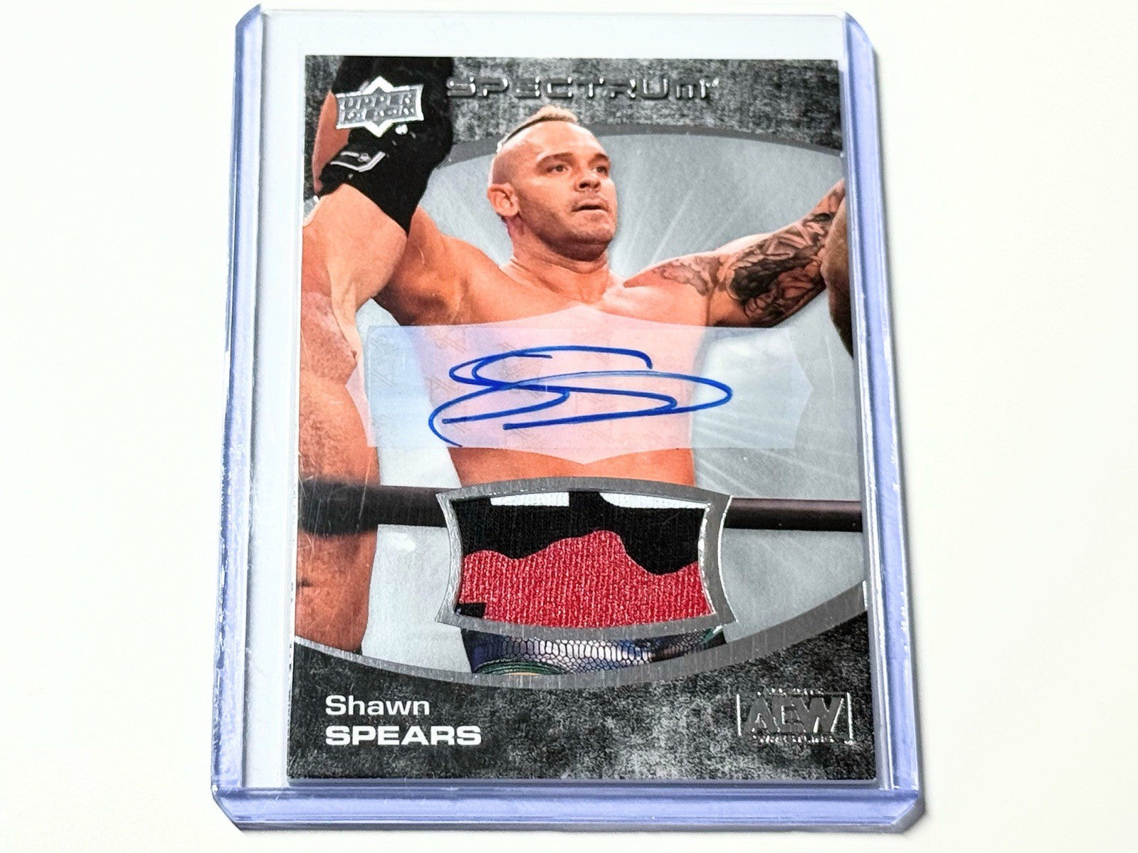 2021 Upper Deck AEW Spectrum Shawn Spears Autographed /20 Card #72