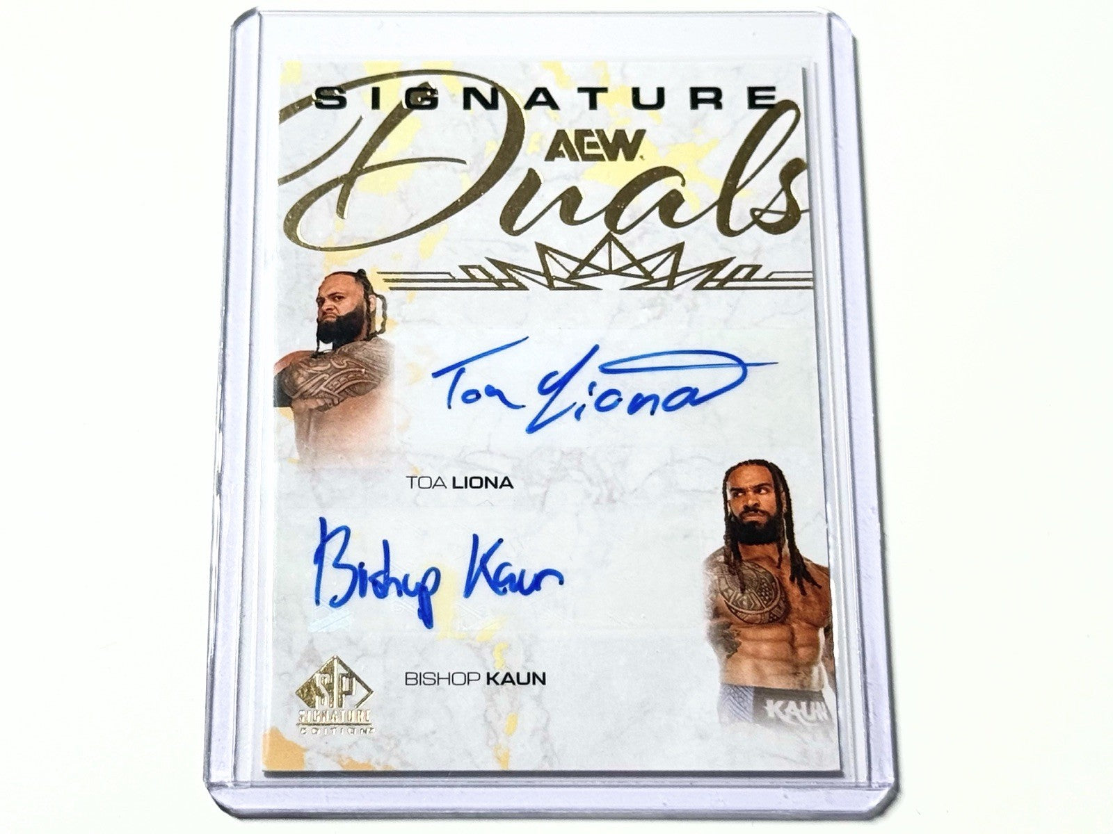 2026 Upper Deck AEW SP Signature Edition Toa Liona & Bishop Kaun Dual Signatures /50 Autographed Card ST-LK