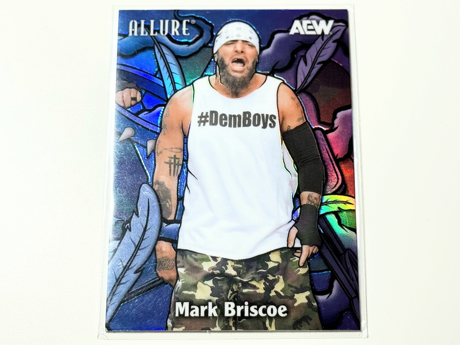 2026 Upper Deck AEW Allure Mark Briscoe Blue Purple Color Flow Card CF-16