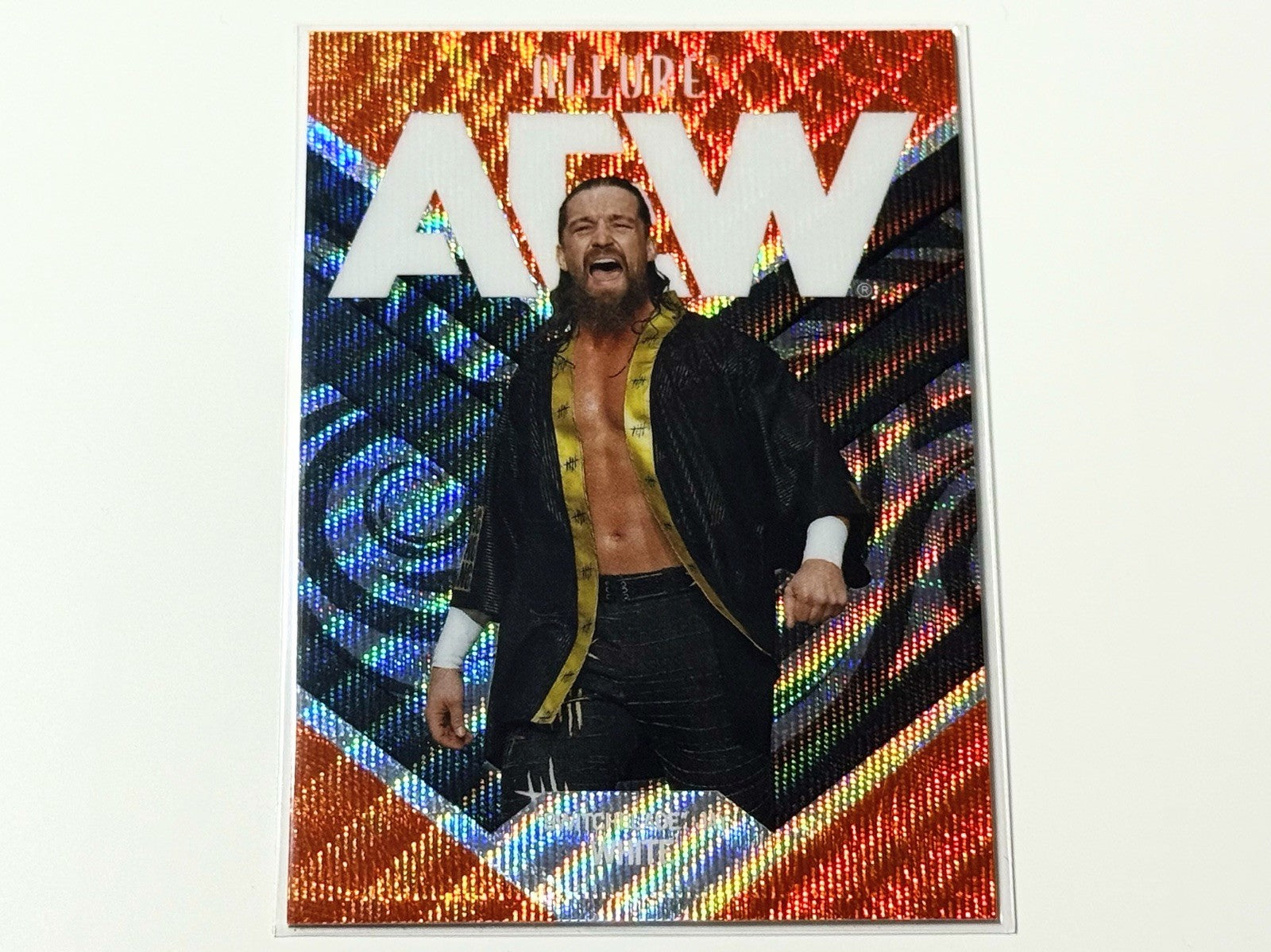 2026 Upper Deck AEW Allure Switchblade Jay White Orange Slice Card #30
