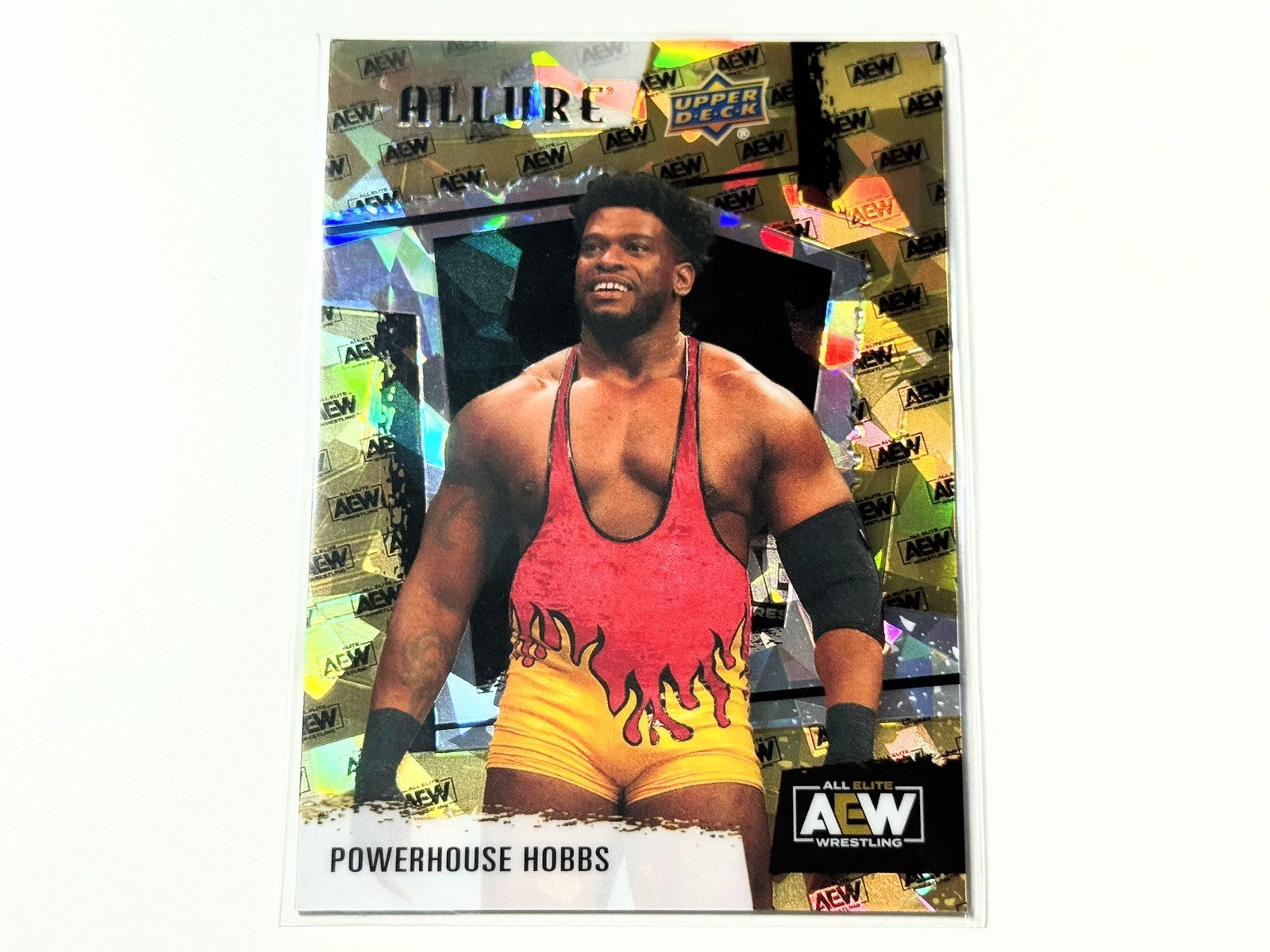 2022 Upper Deck AEW Allure Powerhouse Hobbs AEW Logo /299 Parallel Card #9